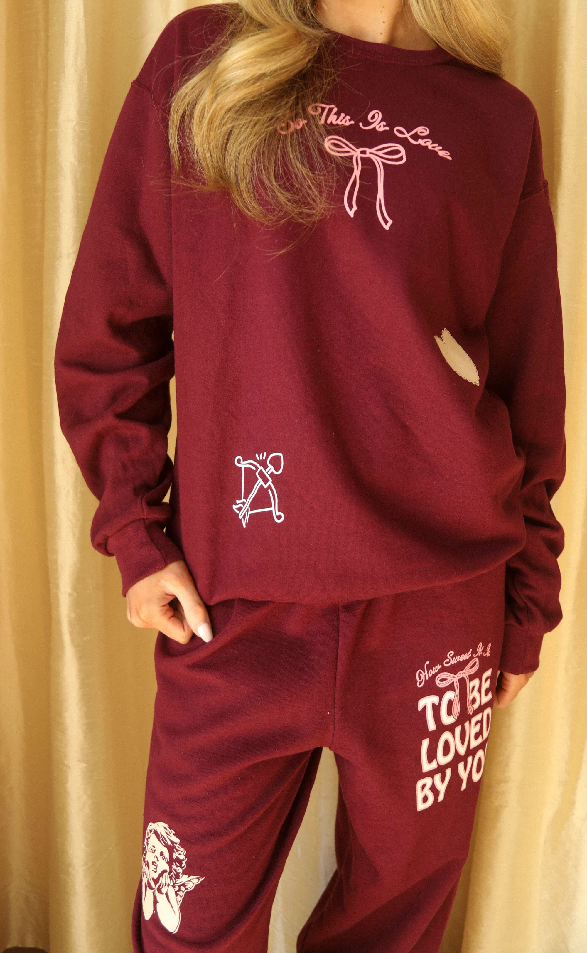 friday + saturday: so this is love sweatpants - Image 2