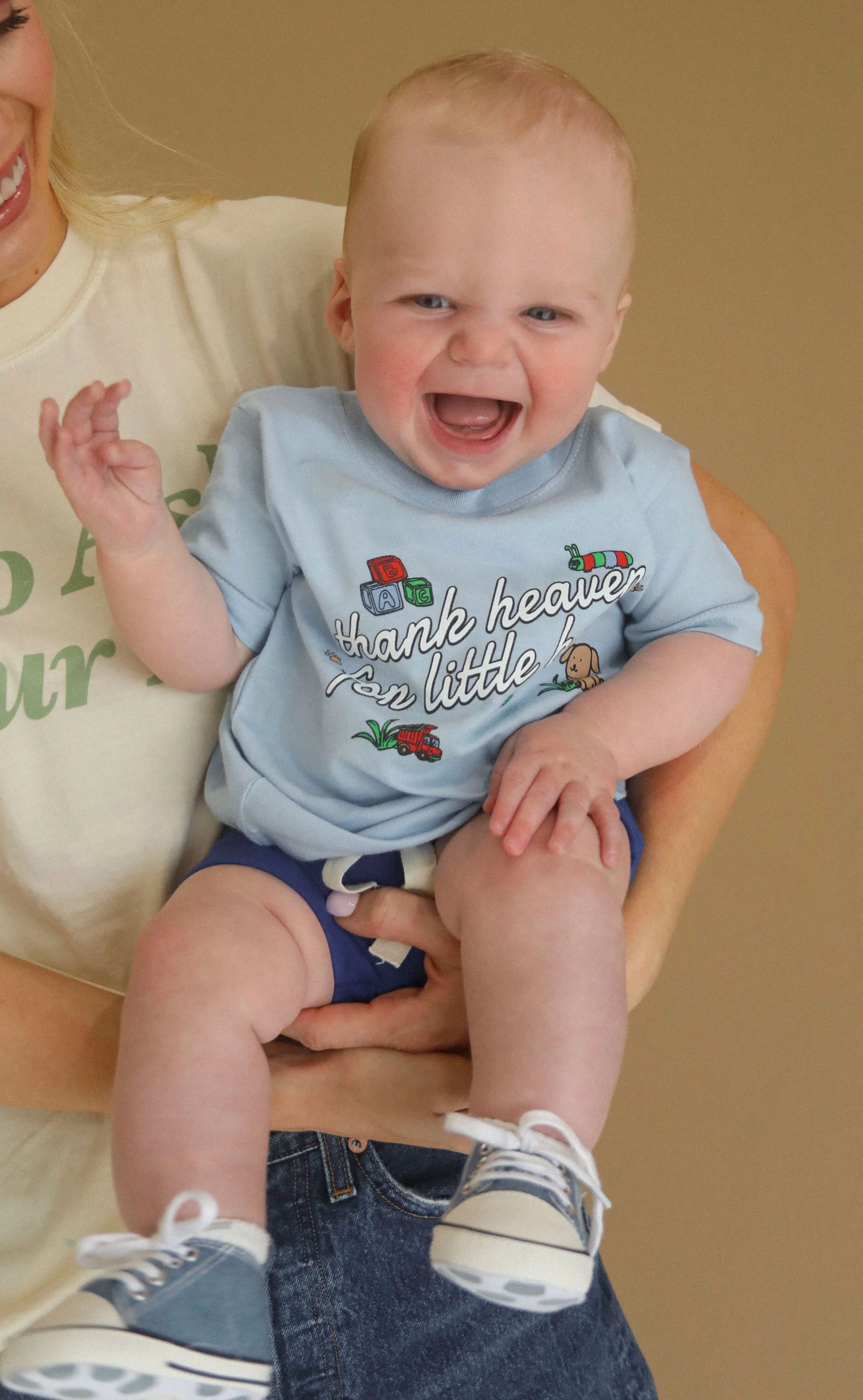 friday + saturday: thank heaven for little boys tee (baby) - Image 2