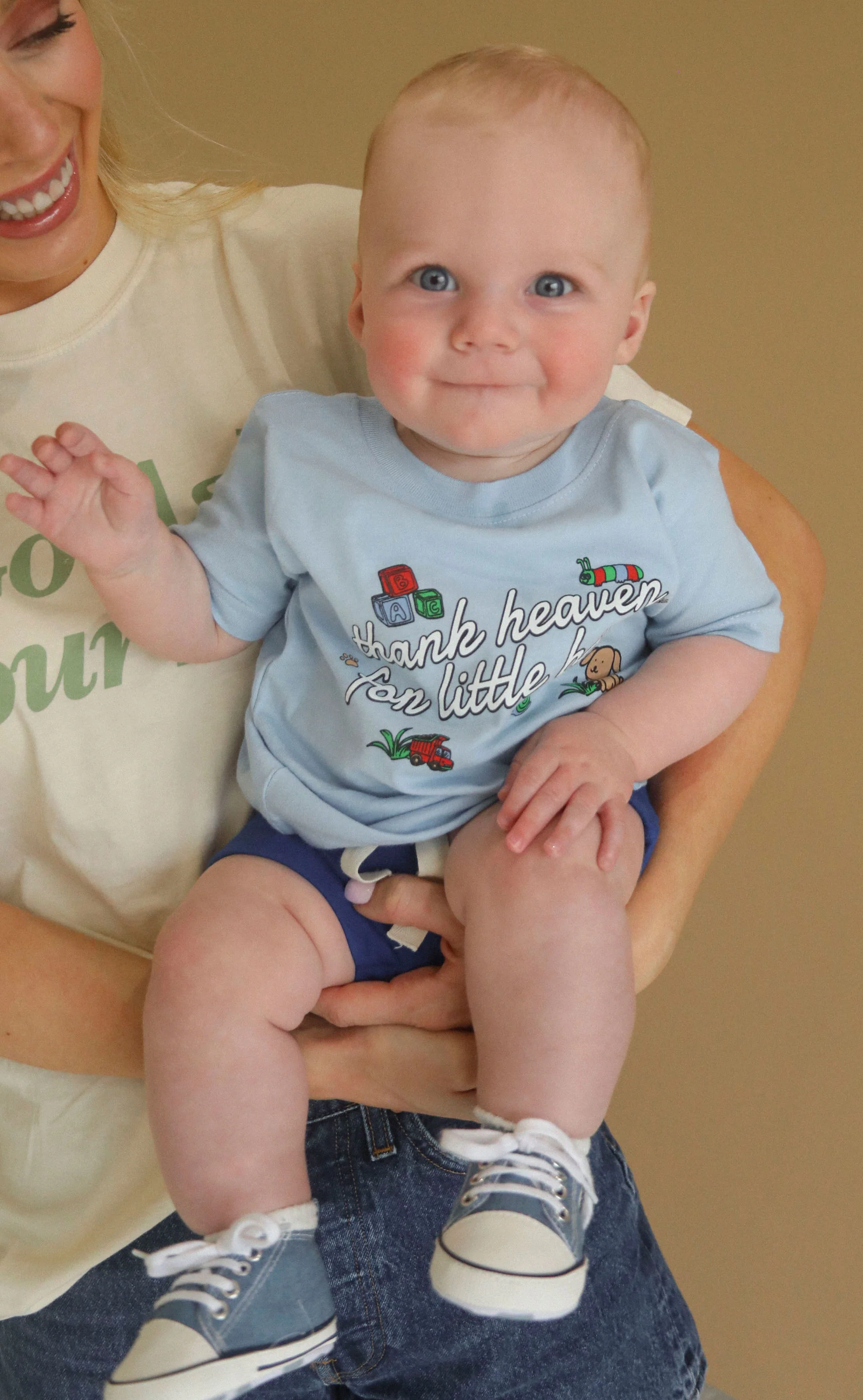friday + saturday: thank heaven for little boys tee (baby) - Image 3