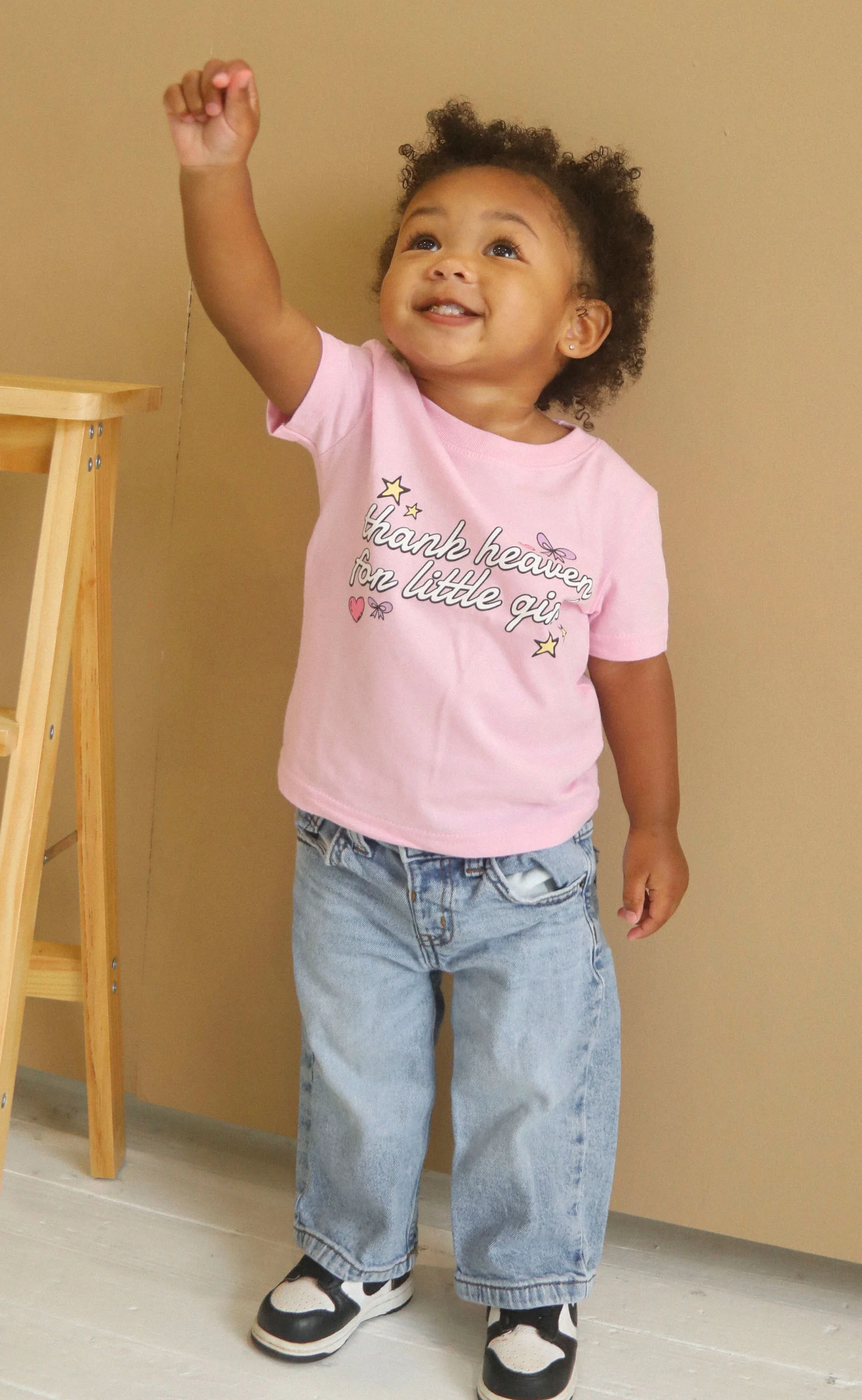 friday + saturday: thank heaven for little girls tee (baby) - Image 3