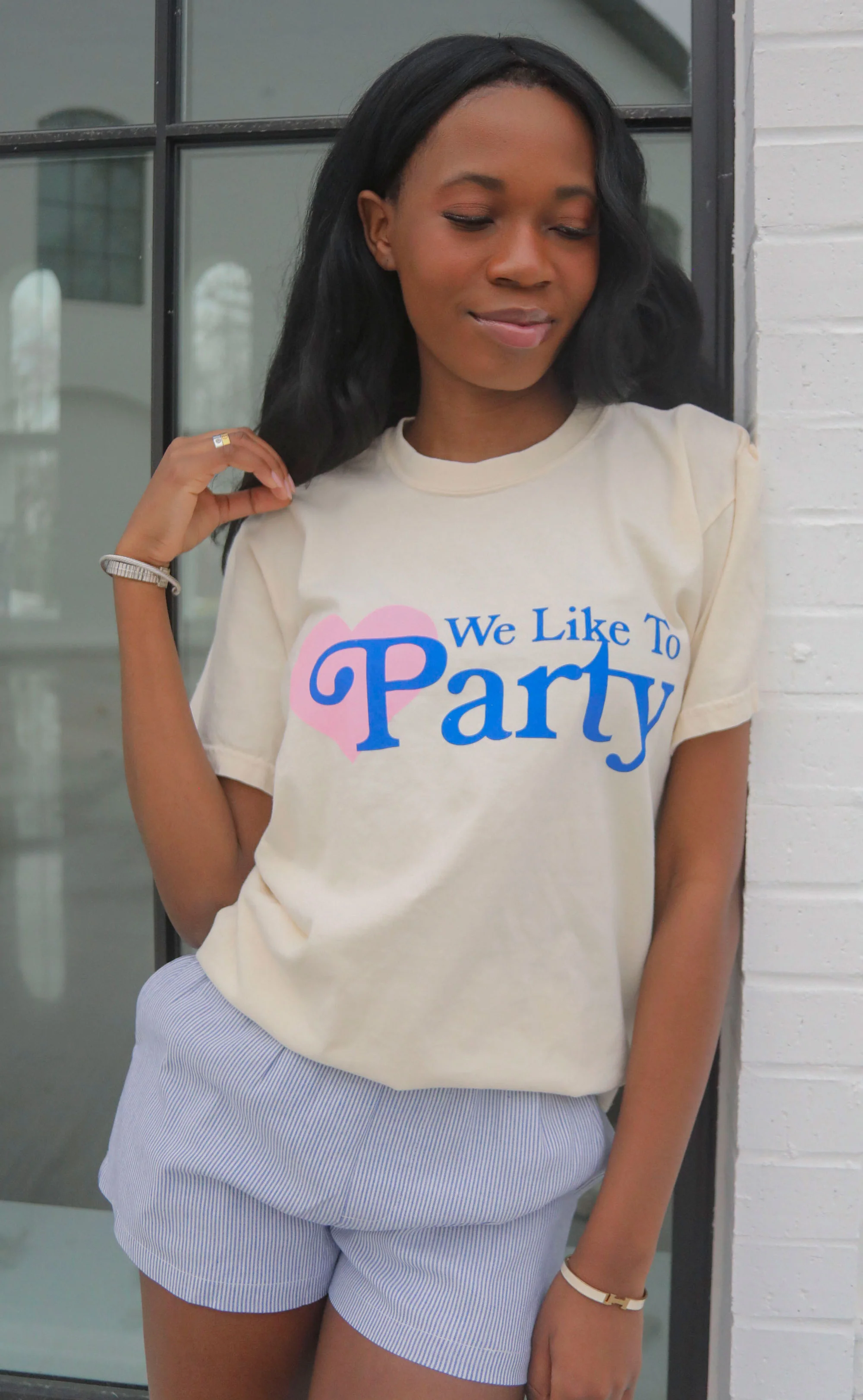 friday + saturday: we like to party heart t shirt - Image 5