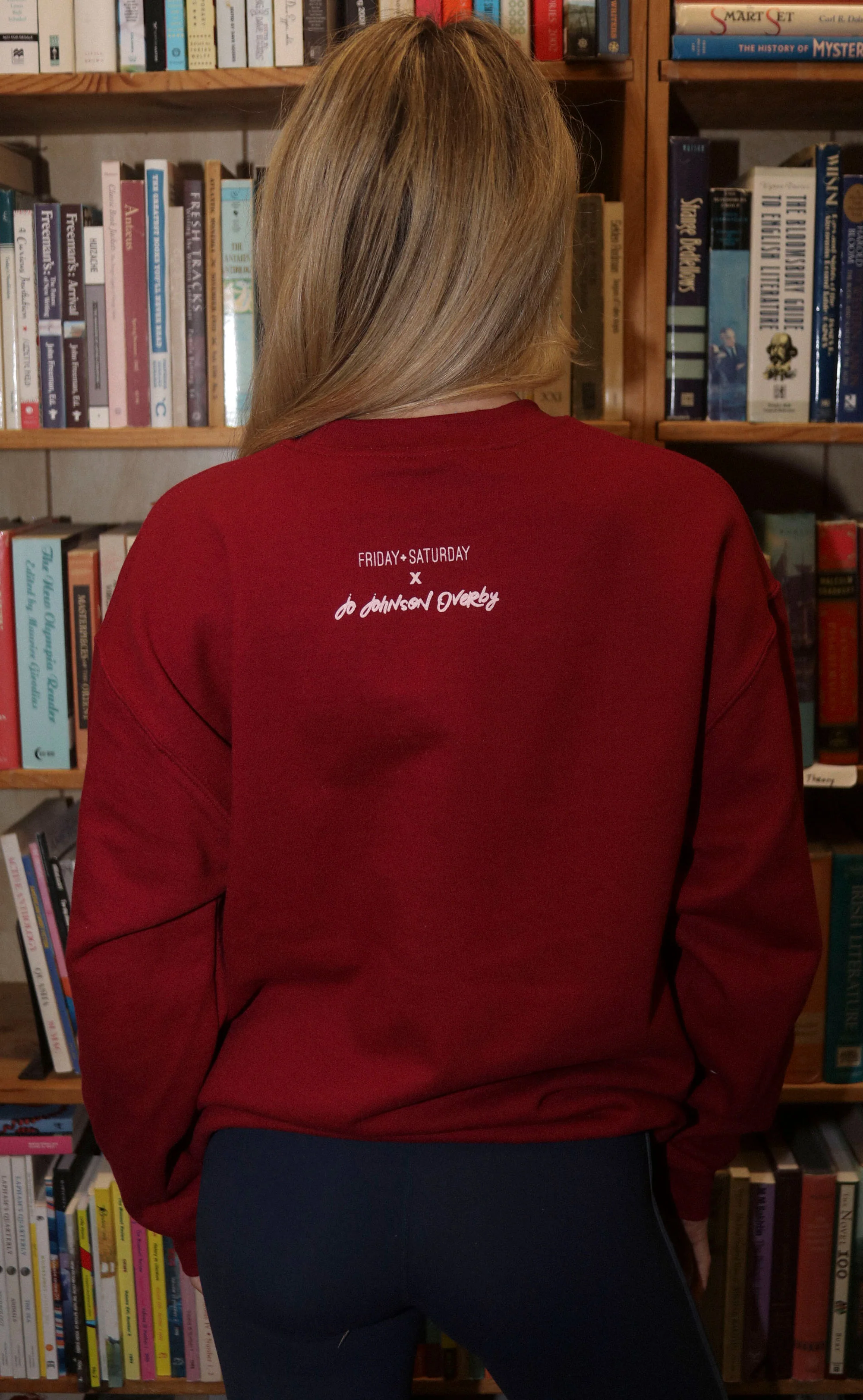 friday + saturday x jo johnson overby: read more books sweatshirt - Image 6