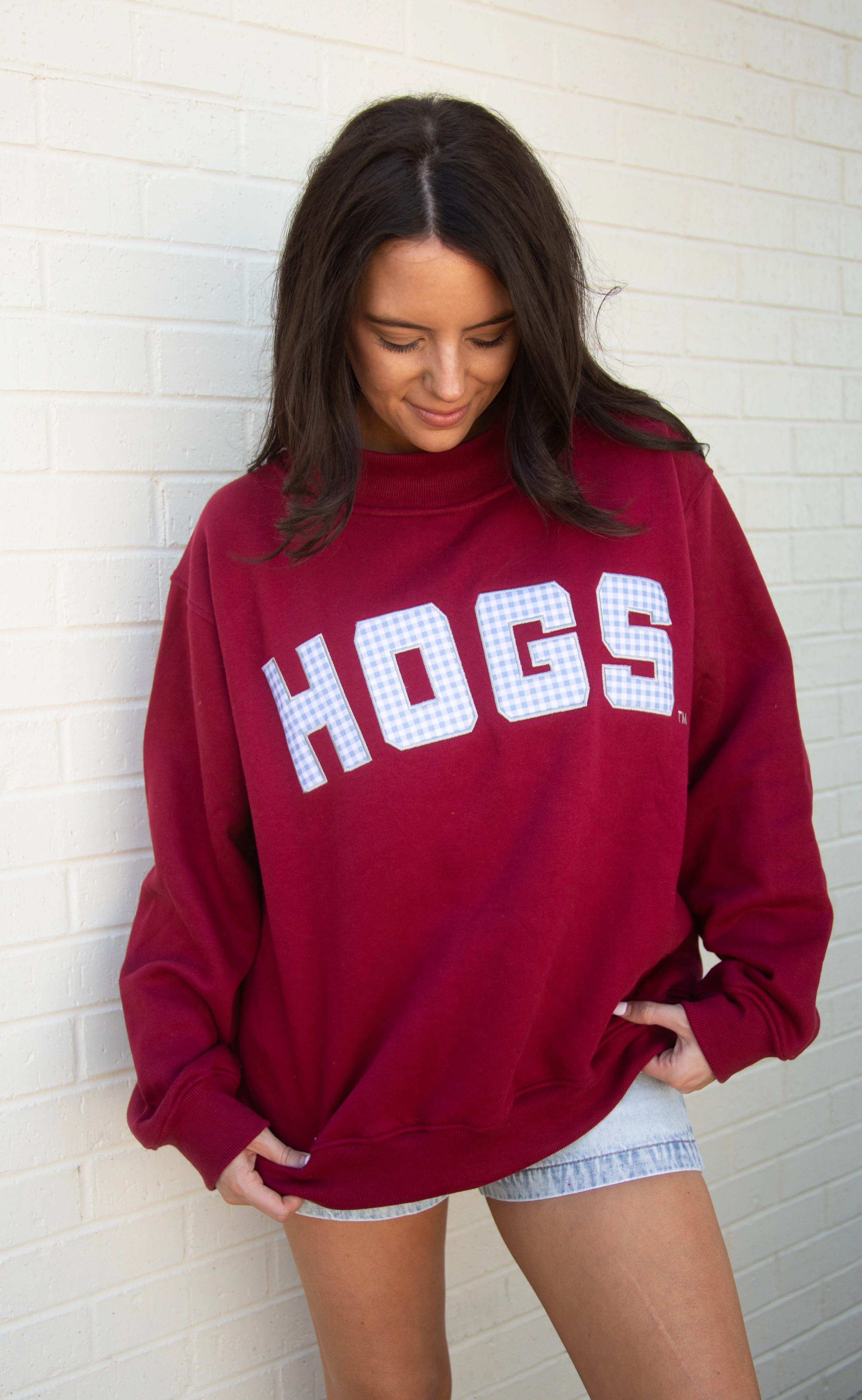 hogs gingham mock neck - Image 2