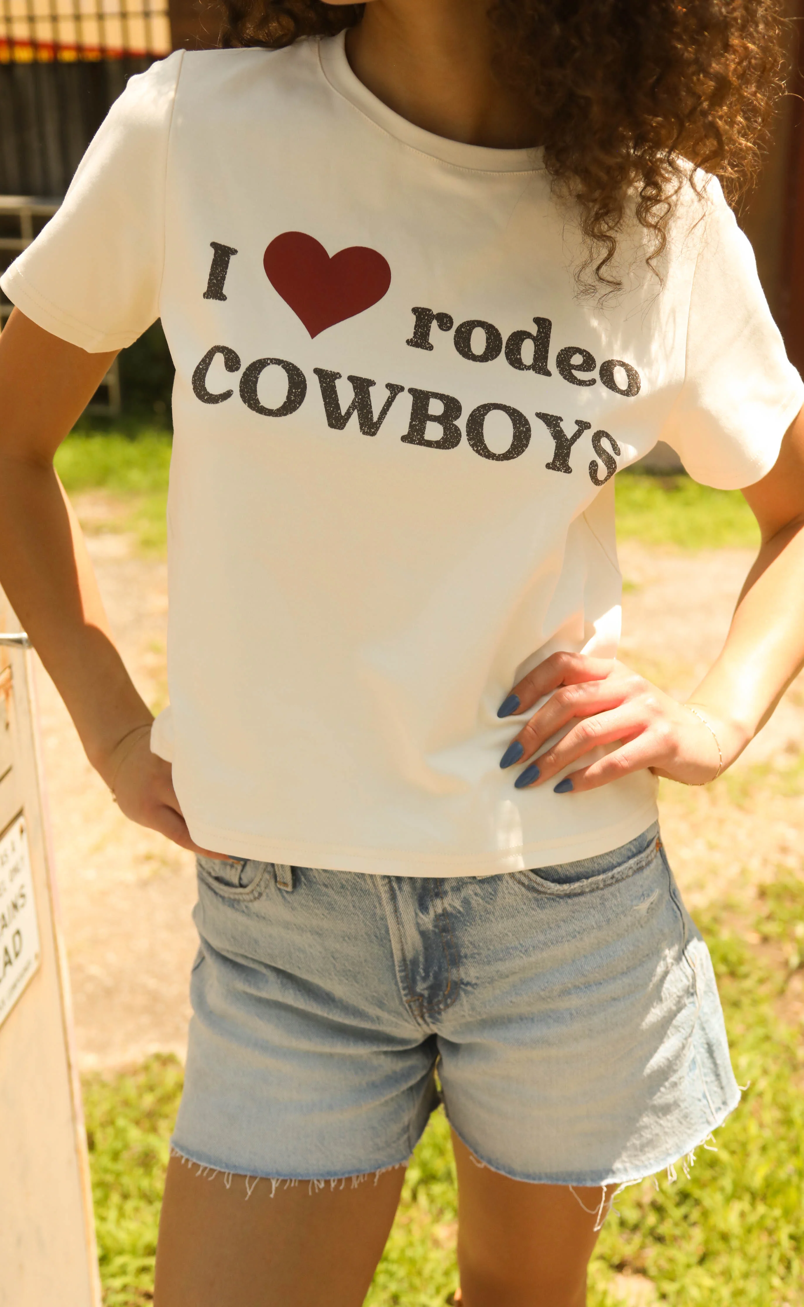 i heart cowboys baby tee - Image 3