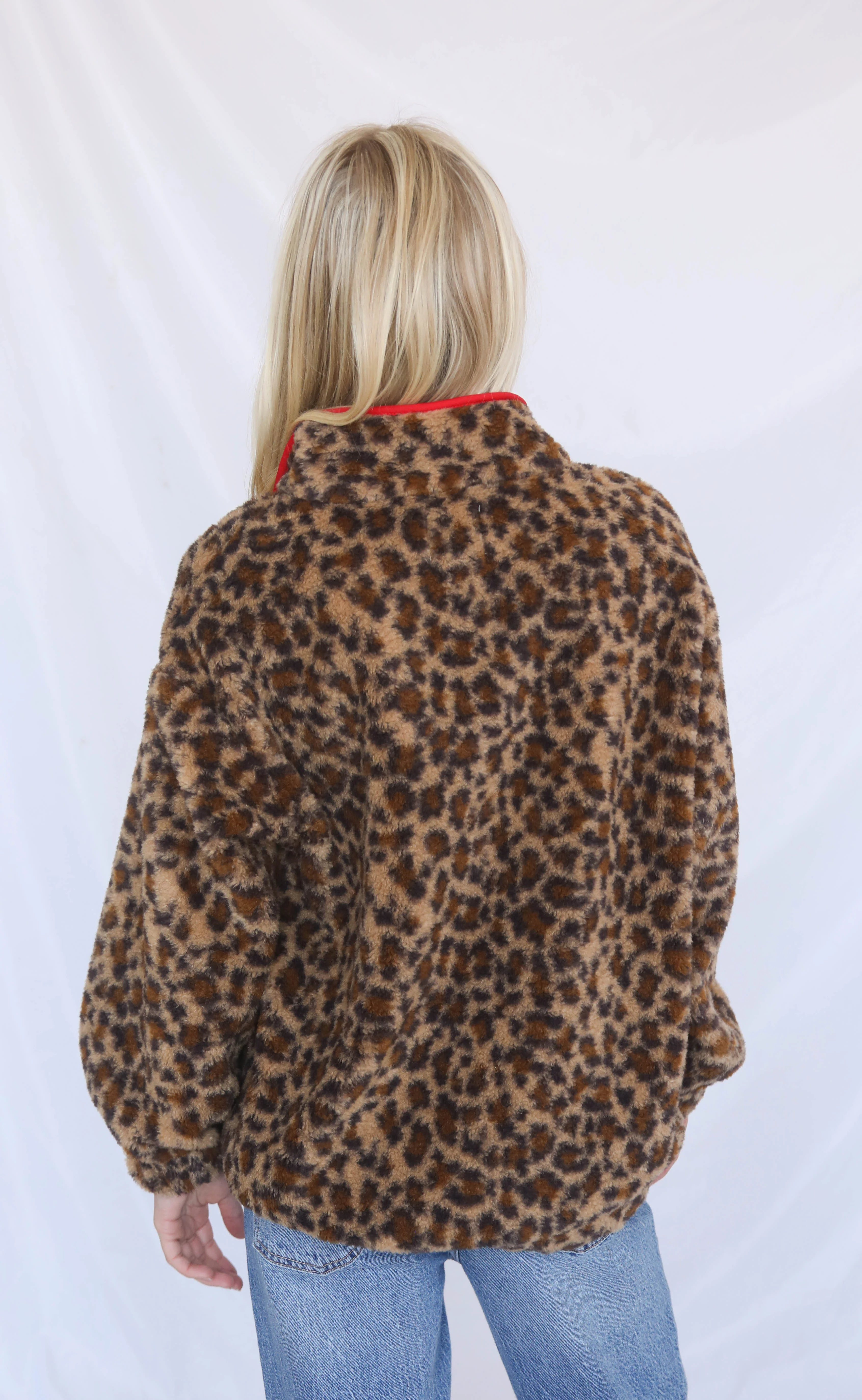 i need you cheetah sherpa pullover - Image 3