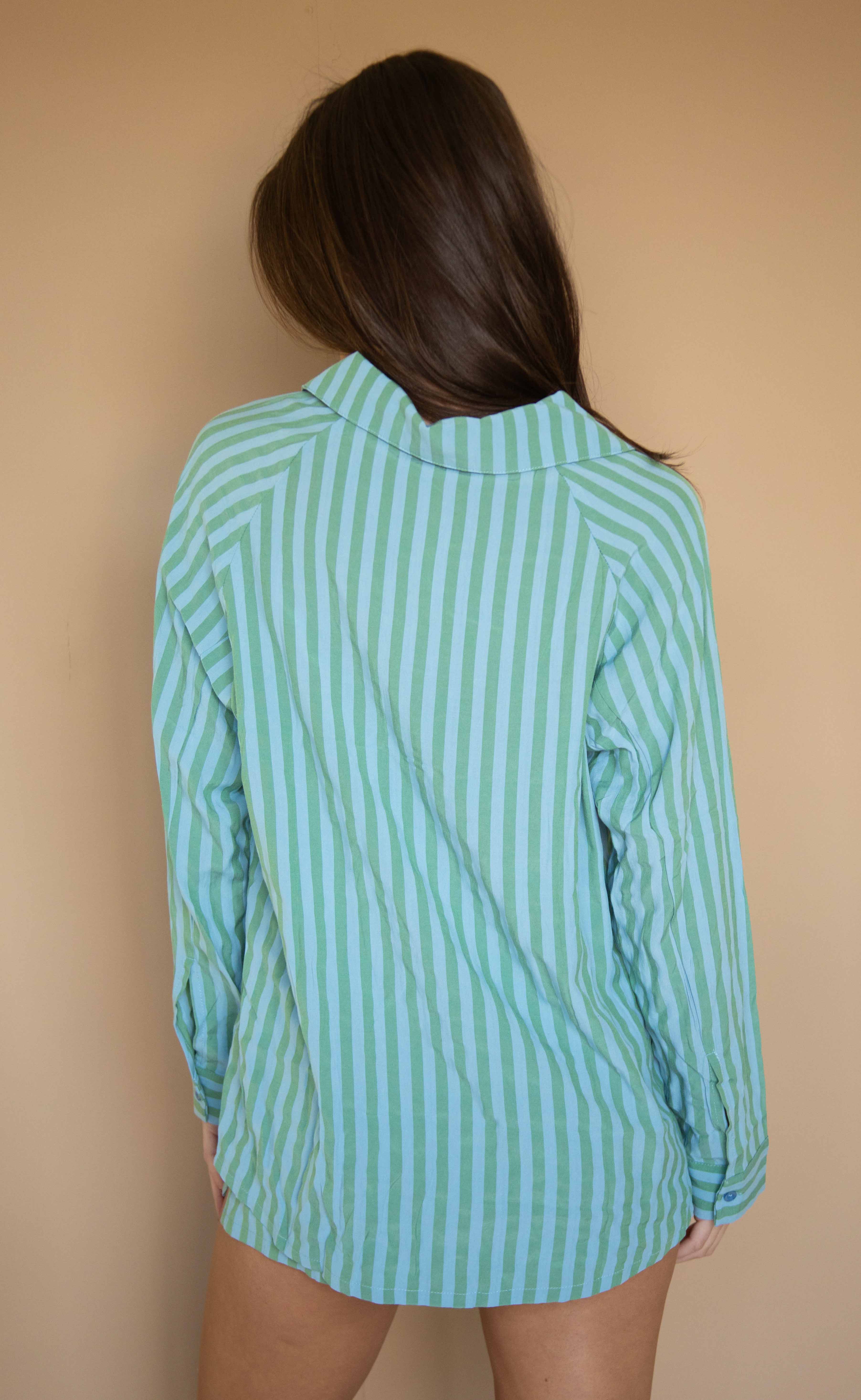 in a perfect world striped set - blue - Image 4