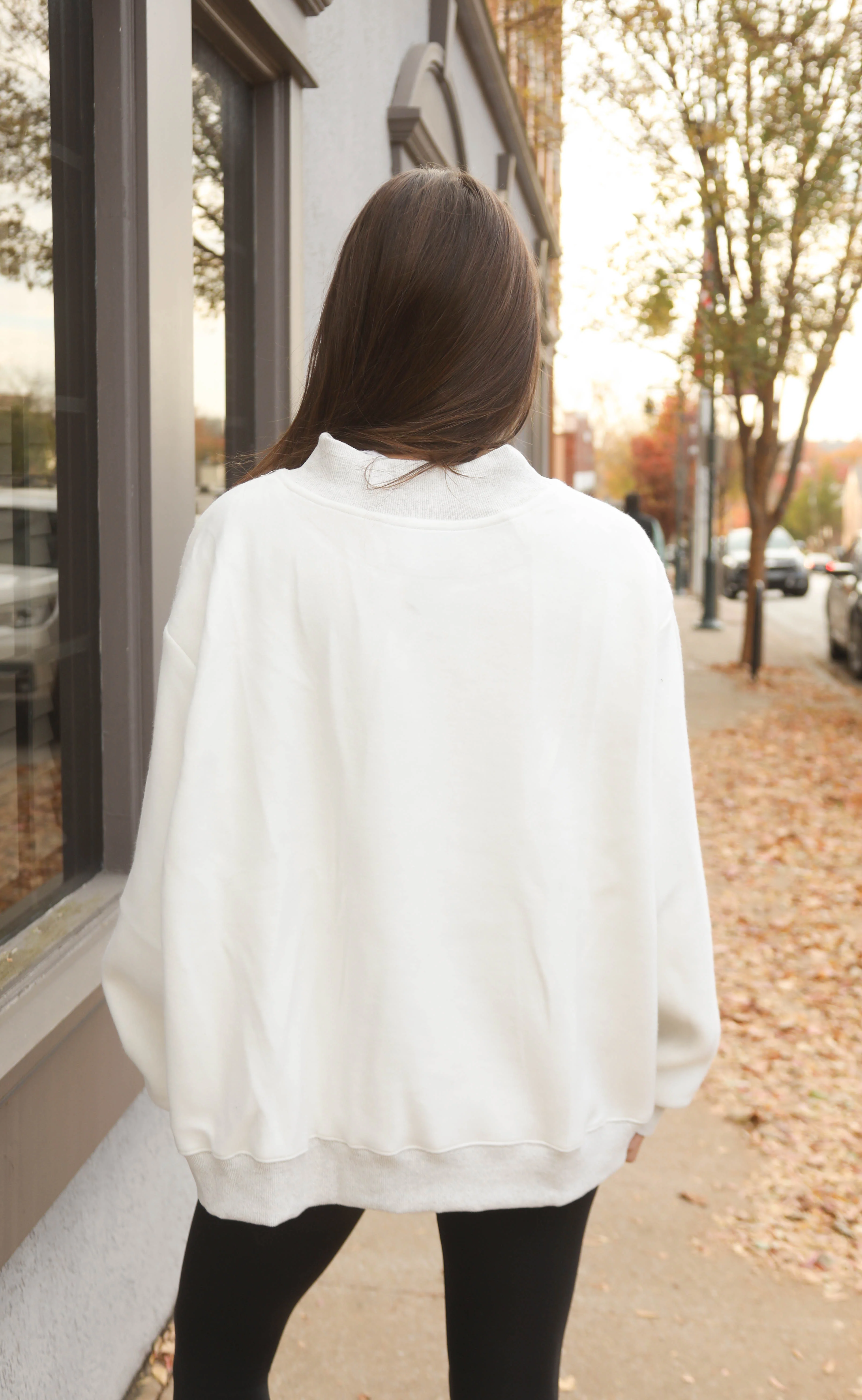 introvert / extrovert reversible mock neck sweatshirt - Image 4