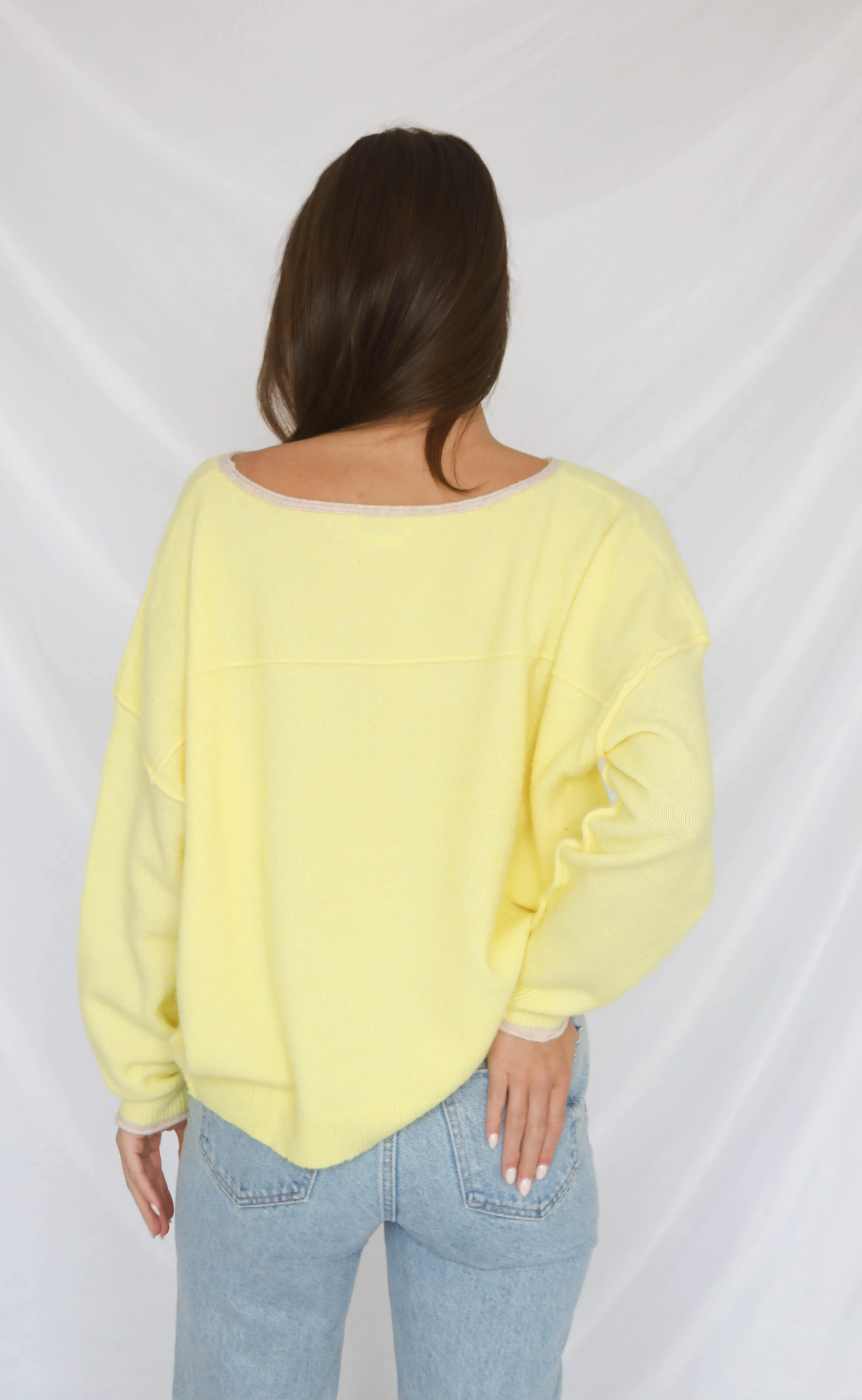 laid back sweater - yellow - Image 3
