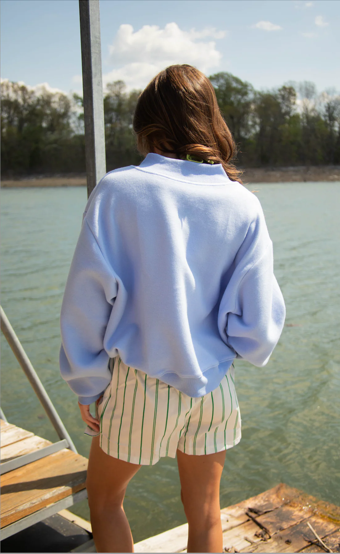 lake / beach reversible mock neck - Image 3