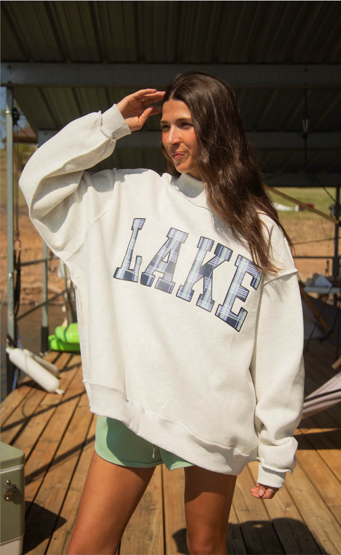 lake / mountain reversible mock neck - Image 2