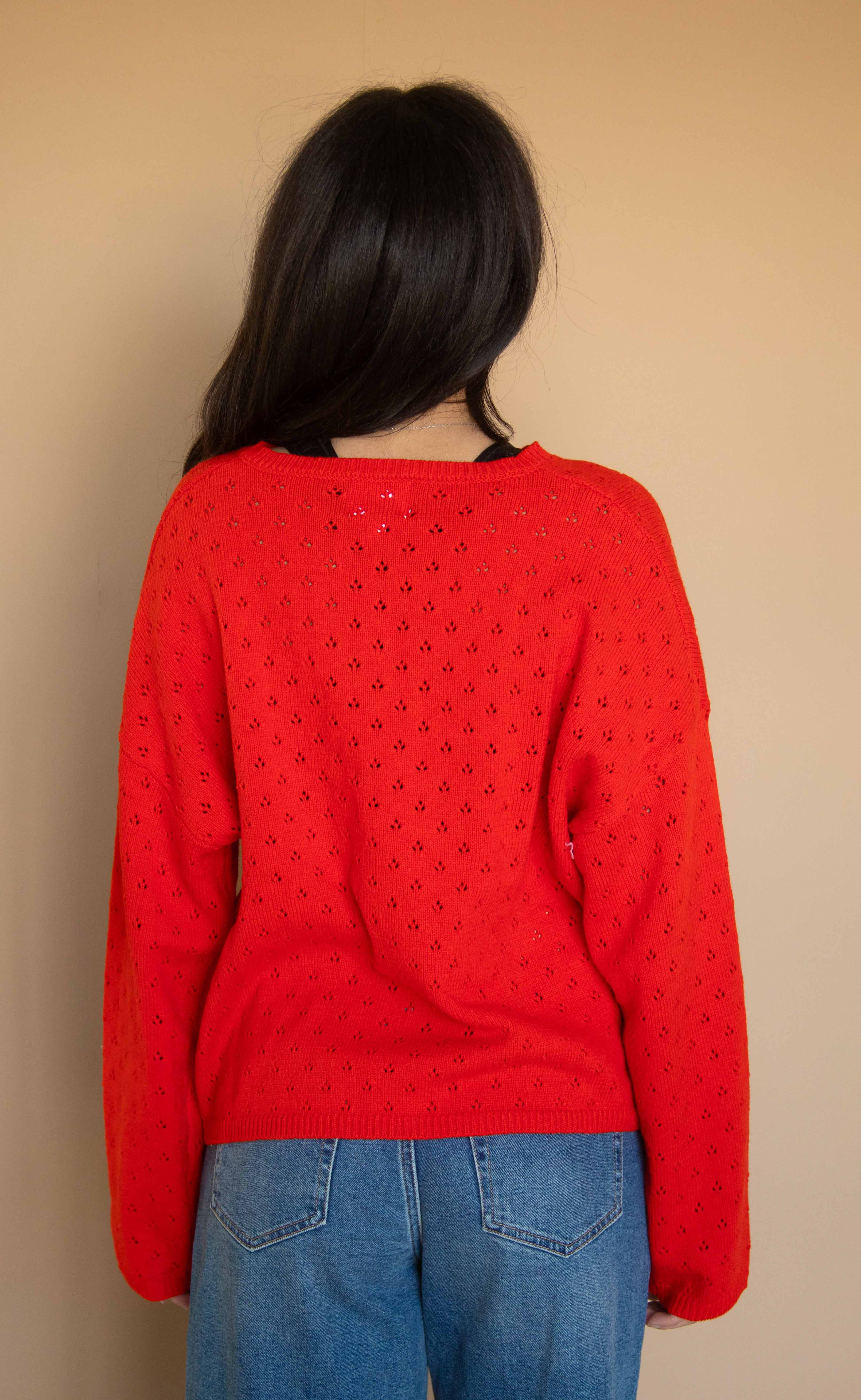 looking good eyelet sweater - Image 3