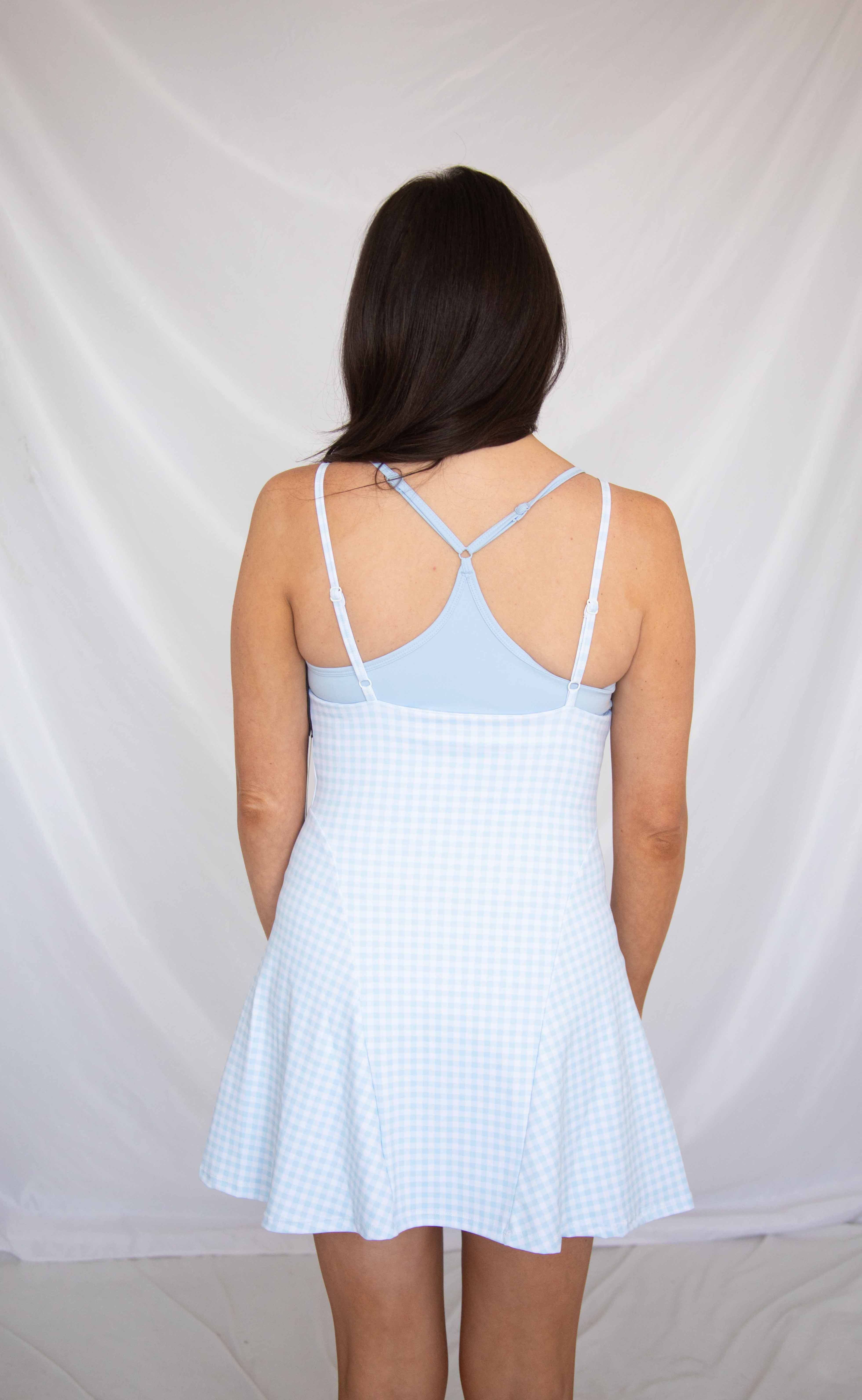 make a wish gingham dress - blue - Image 3