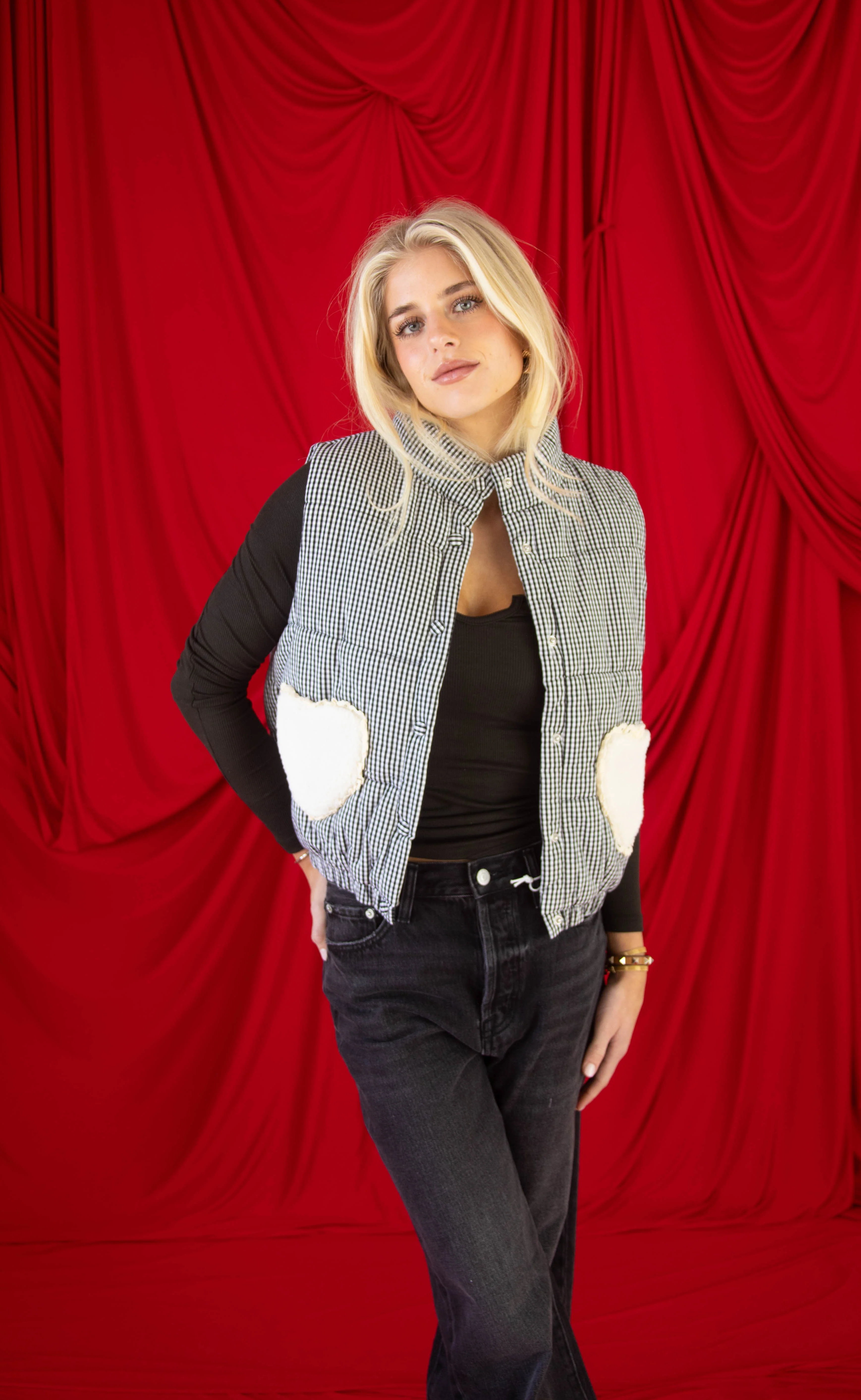 my beating heart puffer vest - Image 2