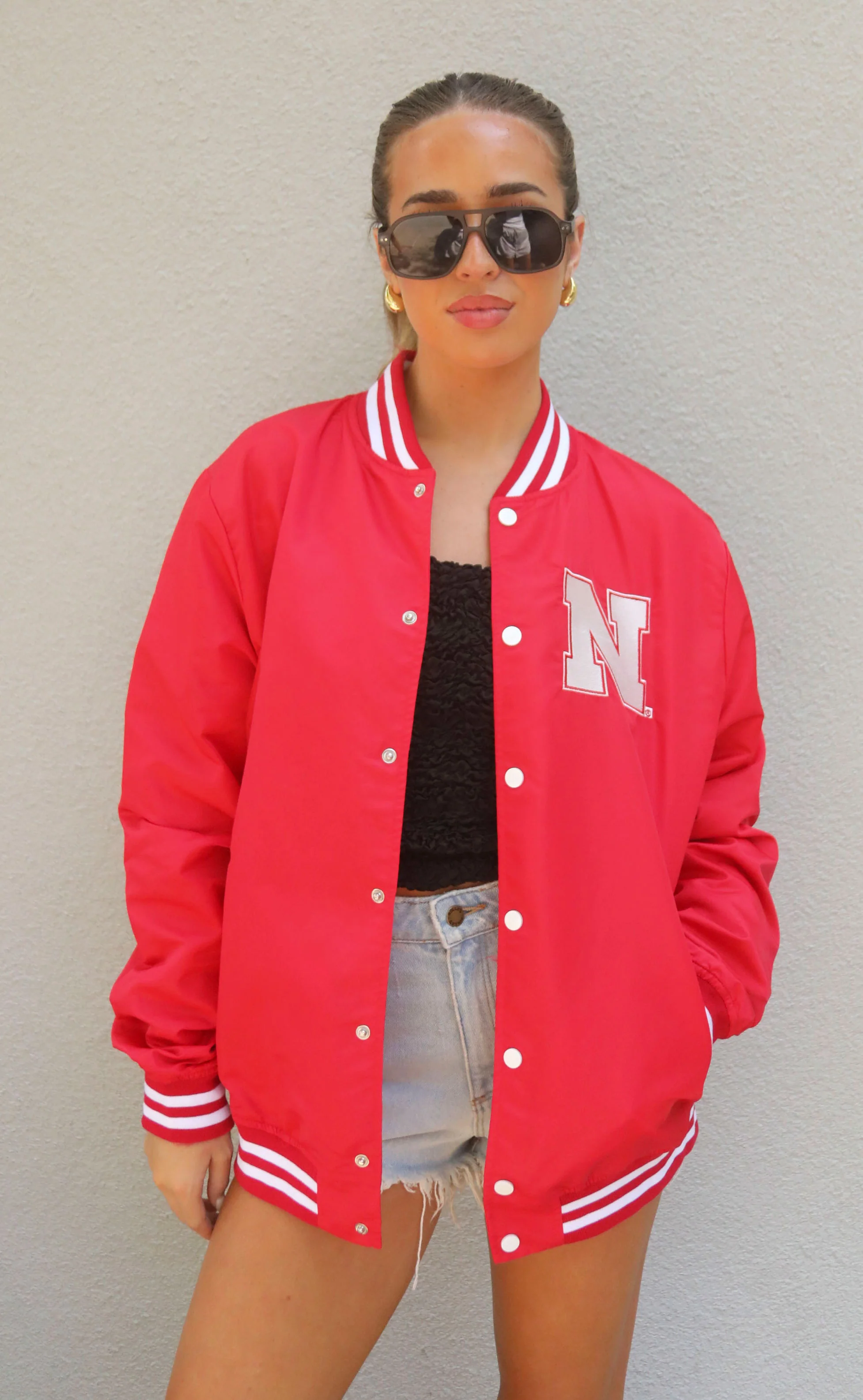 nebraska huskers red varsity jacket - Image 2