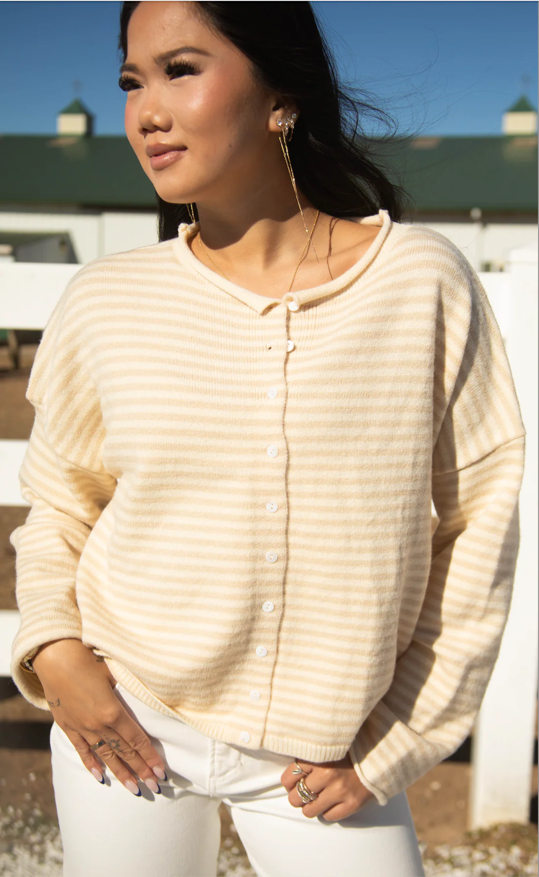 not over you cardigan - off white - Image 2