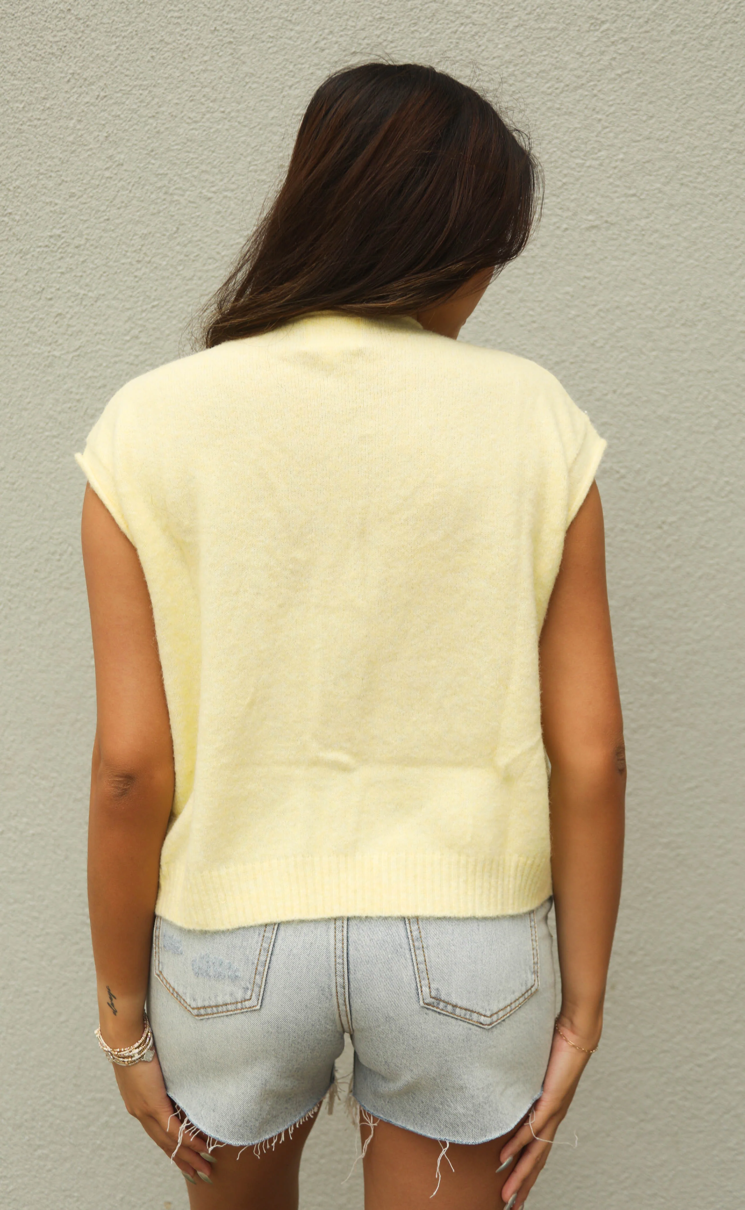 our hearts are free cardigan - butter - Image 3