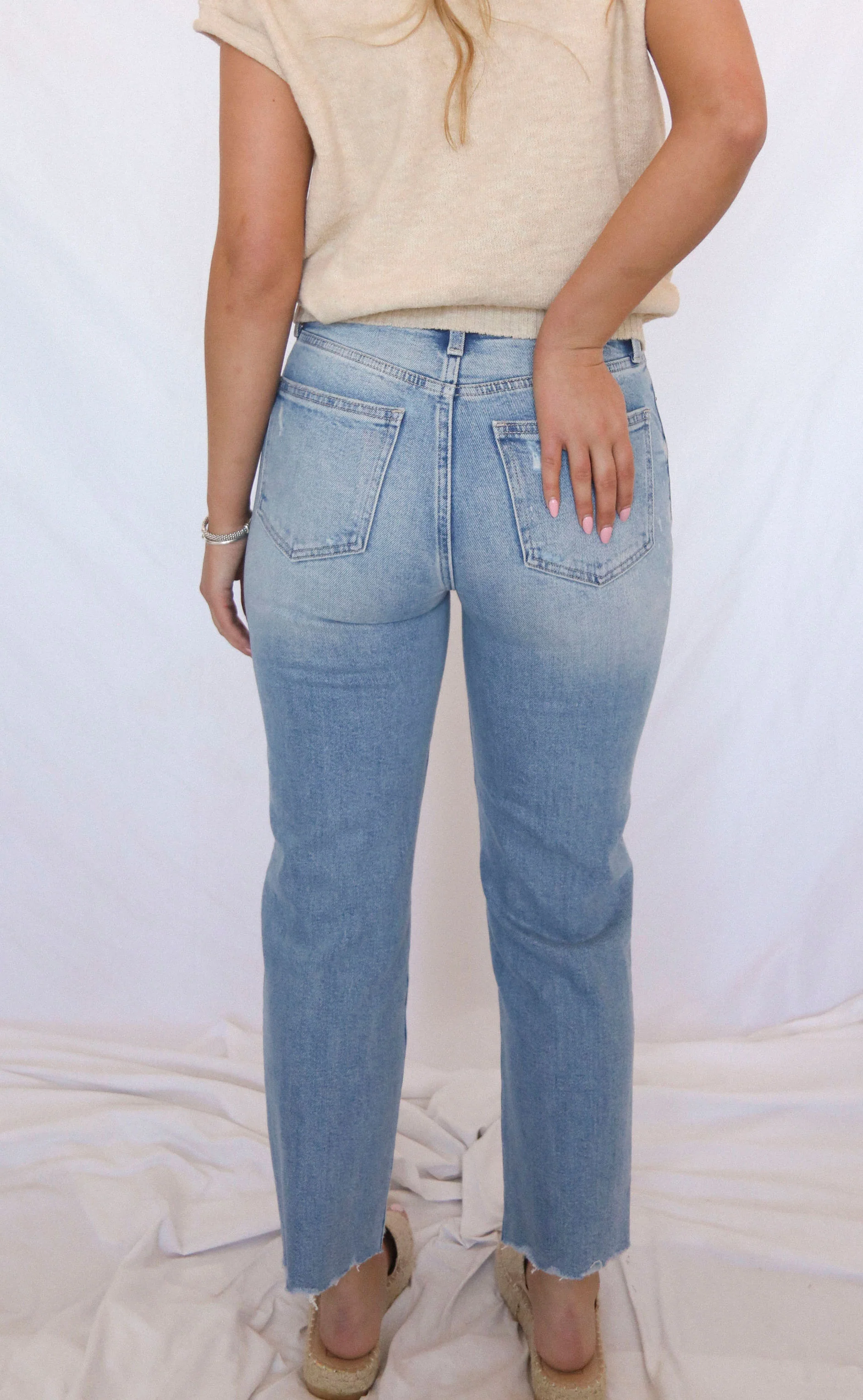 pistola: charlie high rise classic straight ankle jeans - dynamic vintage - Image 2