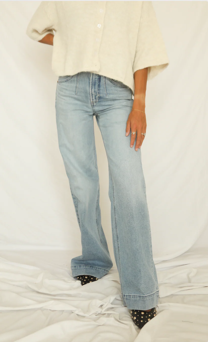 pistola: lana high rise wide leg jean - terrace