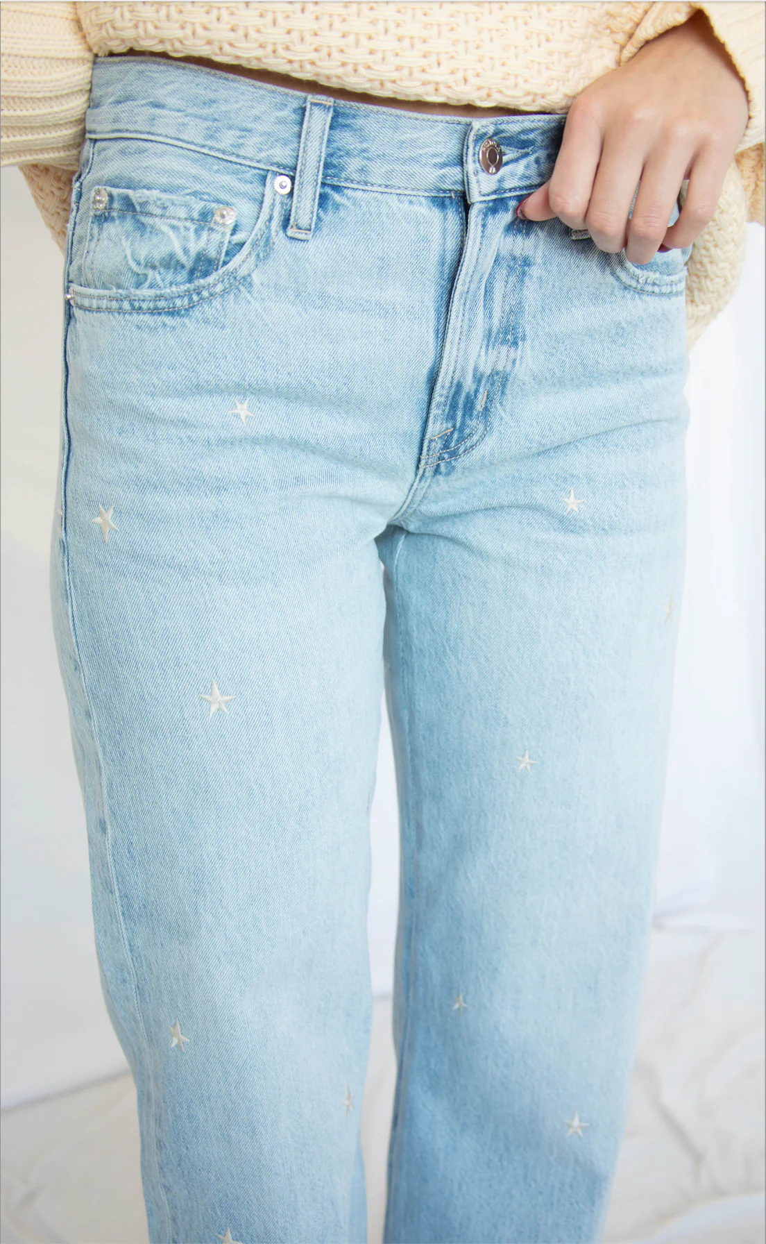 pistola: lexi mid rise bowed straight jeans - stellar vintage - Image 2