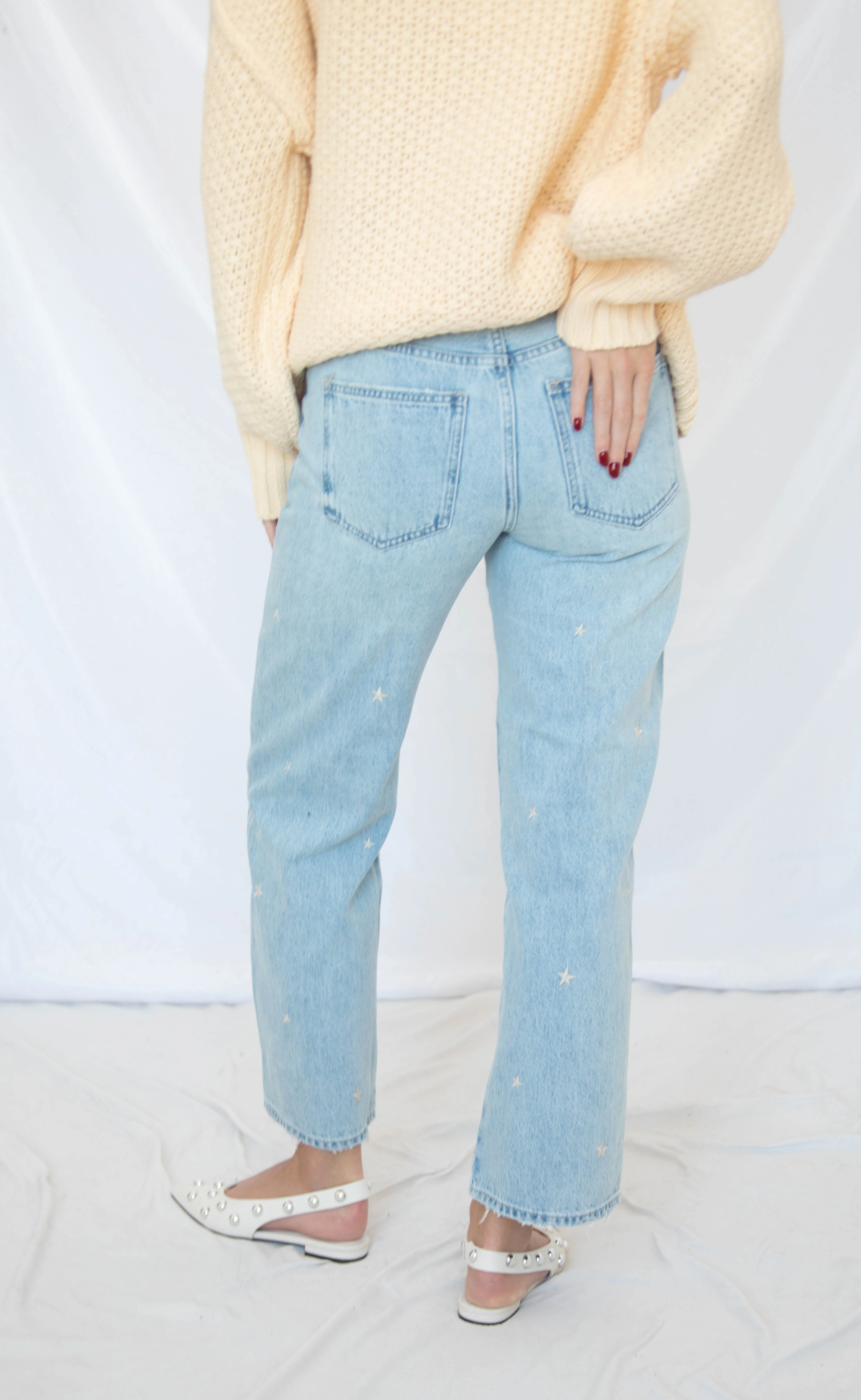 pistola: lexi mid rise bowed straight jeans - stellar vintage - Image 4