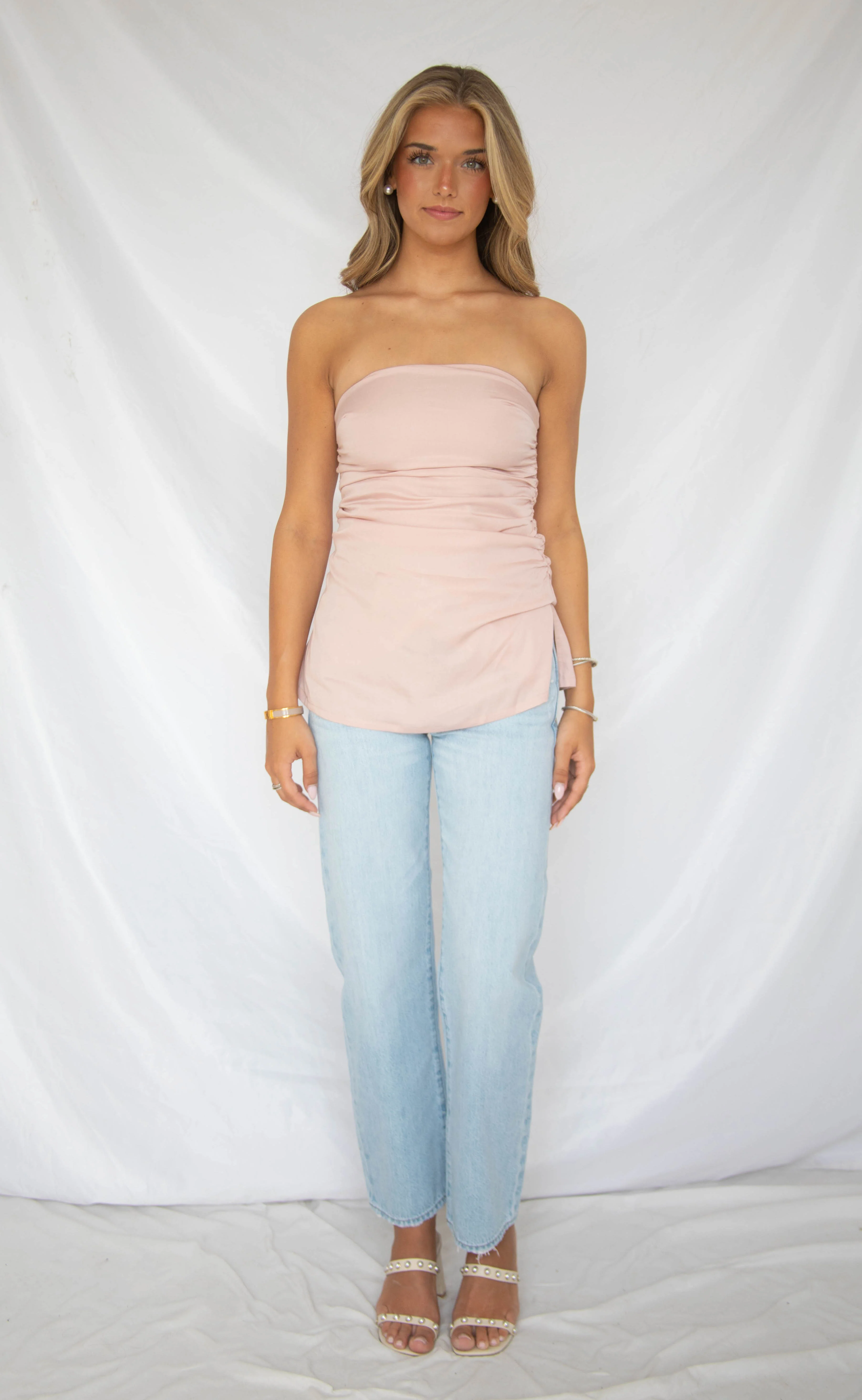 pistola: lexi mid rise bowed straight leg jeans - dolce vita vintage
