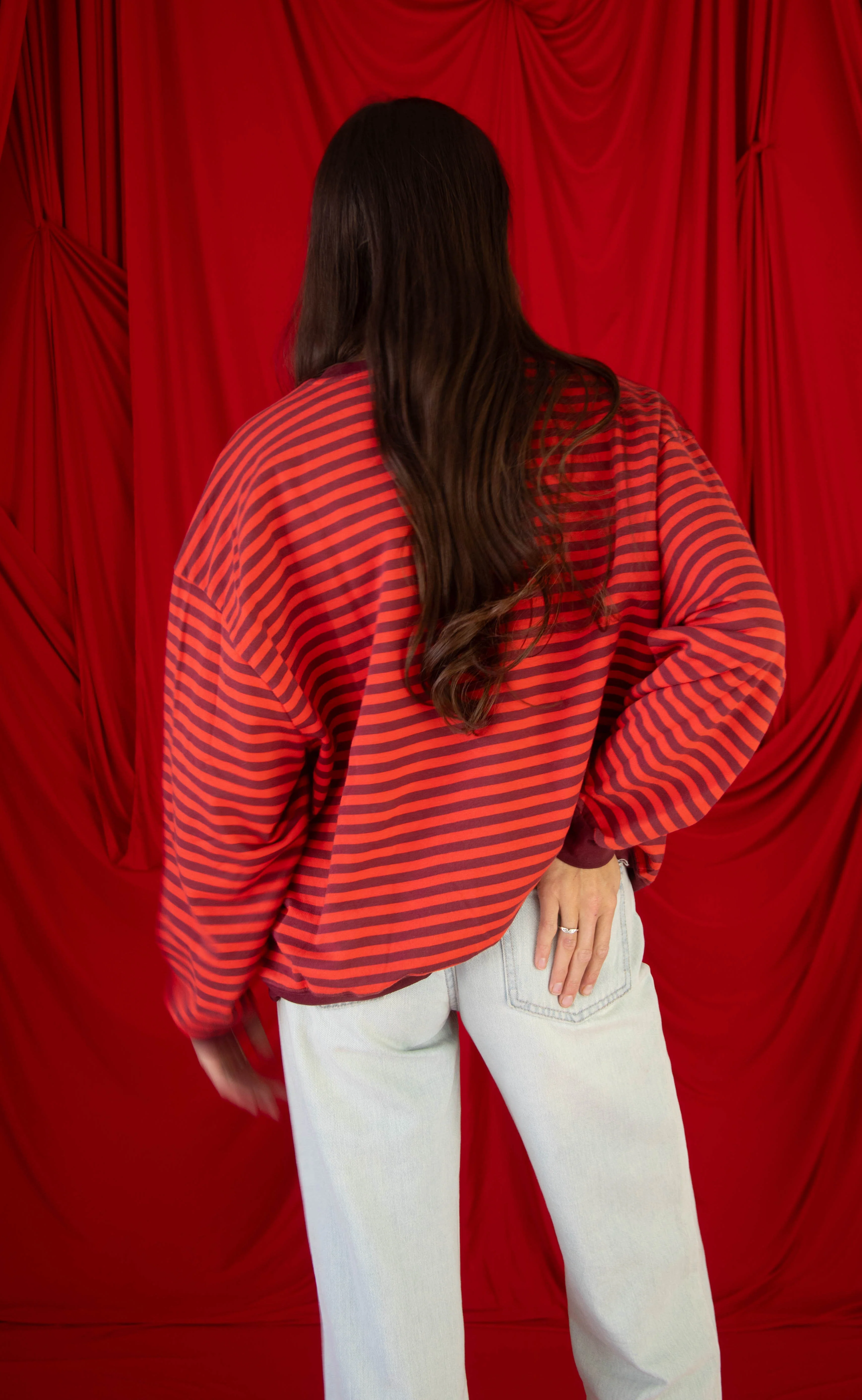 places to be striped sweatshirt - Image 4