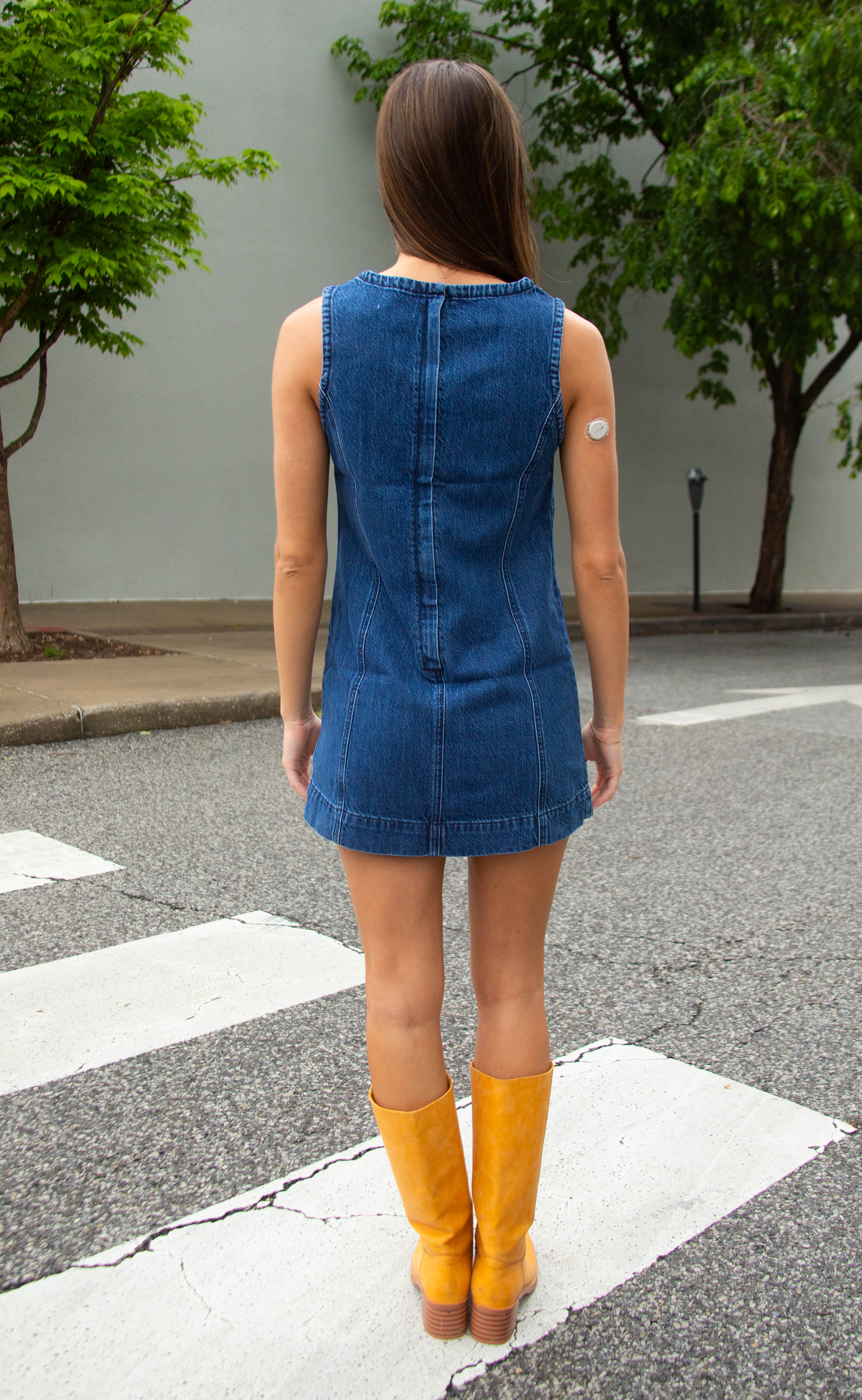 show me your mumu: boulevard mini dress - reservoir blue - Image 3