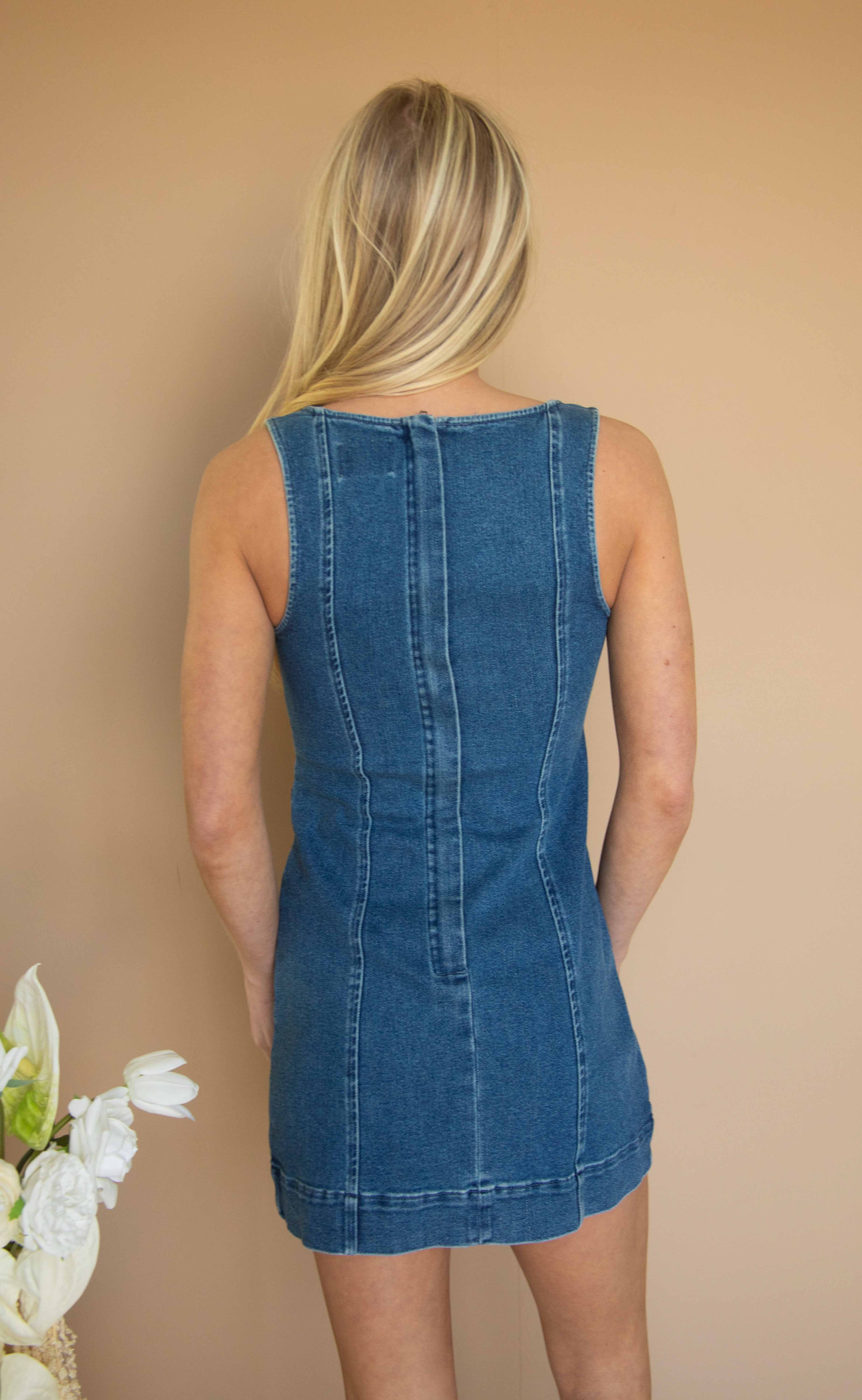 show me your mumu: bridgeport bow dress - blue jean baby - Image 3