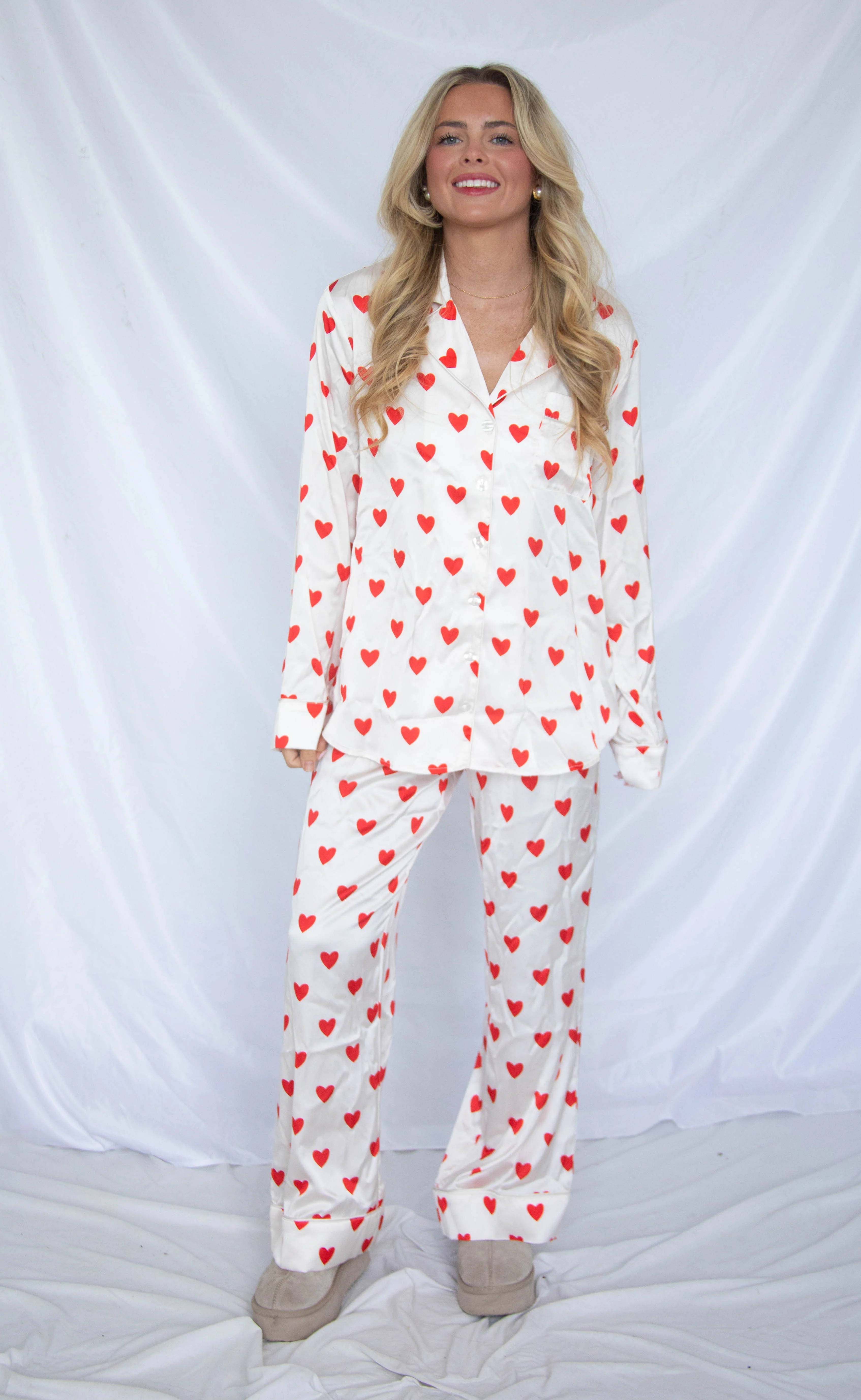 show me your mumu: classic pj set - queen of hearts silky - Image 2