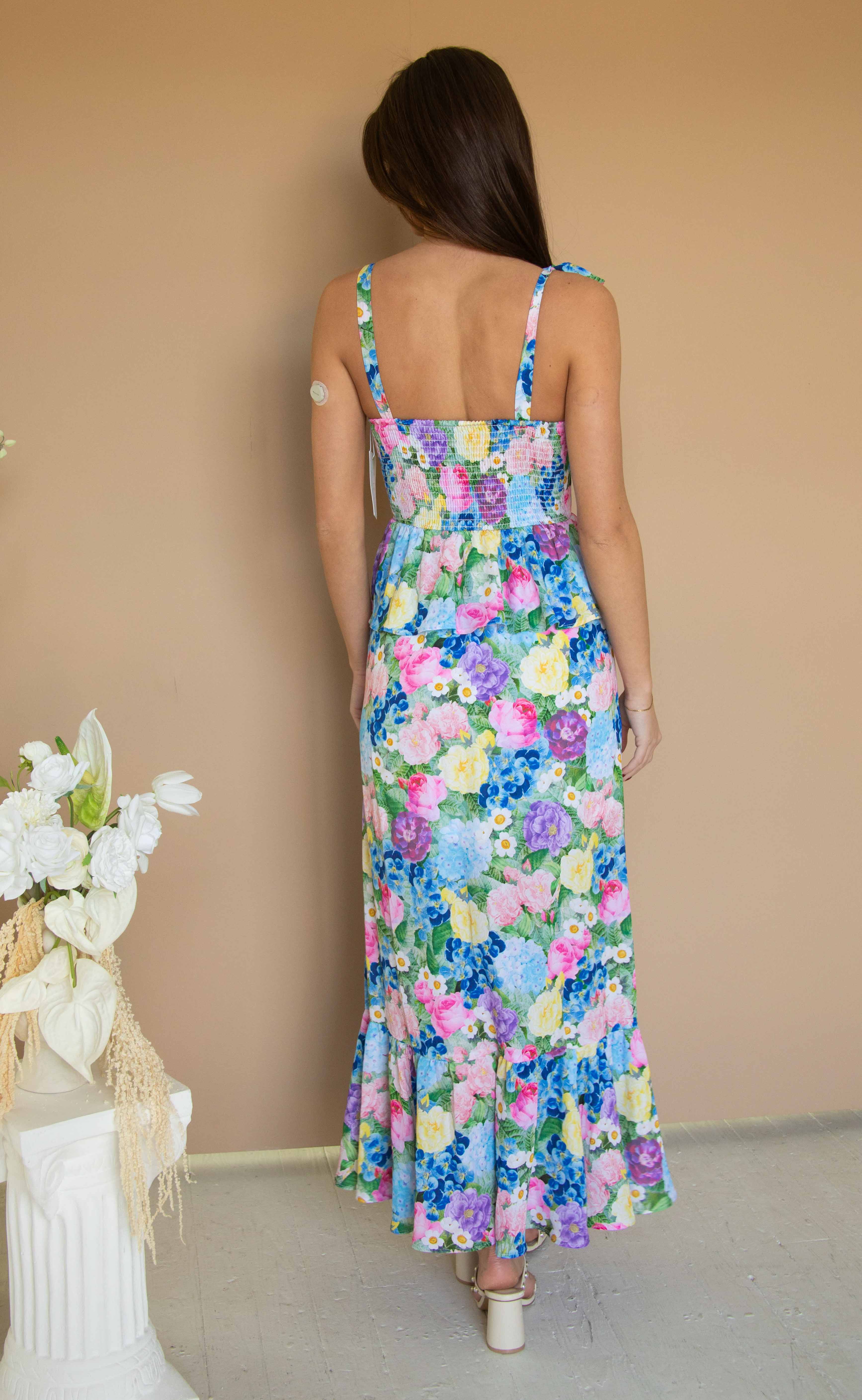 show me your mumu: paxton midi dress - flower shop - Image 3