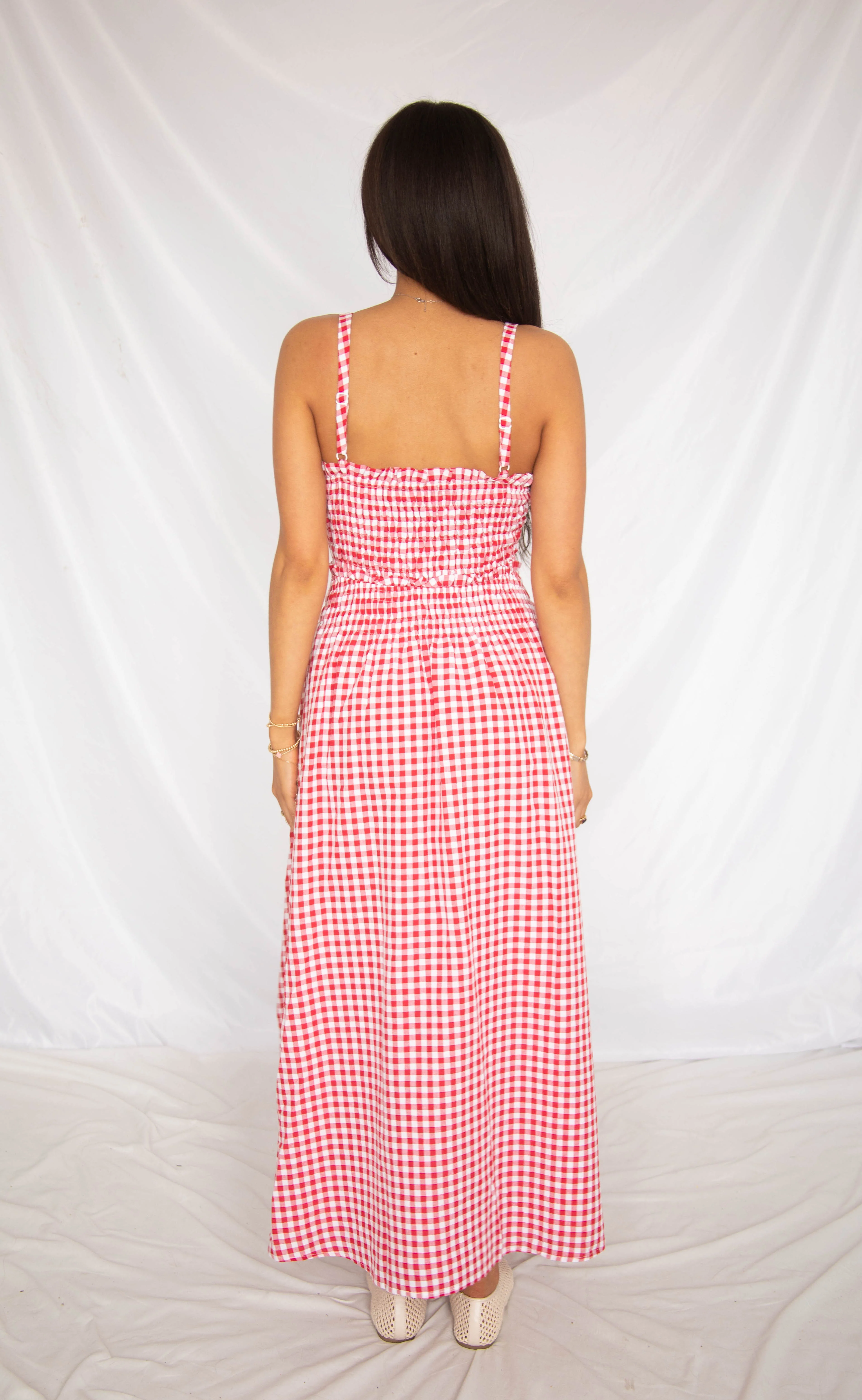 stories to tell gingham maxi dress - Image 3