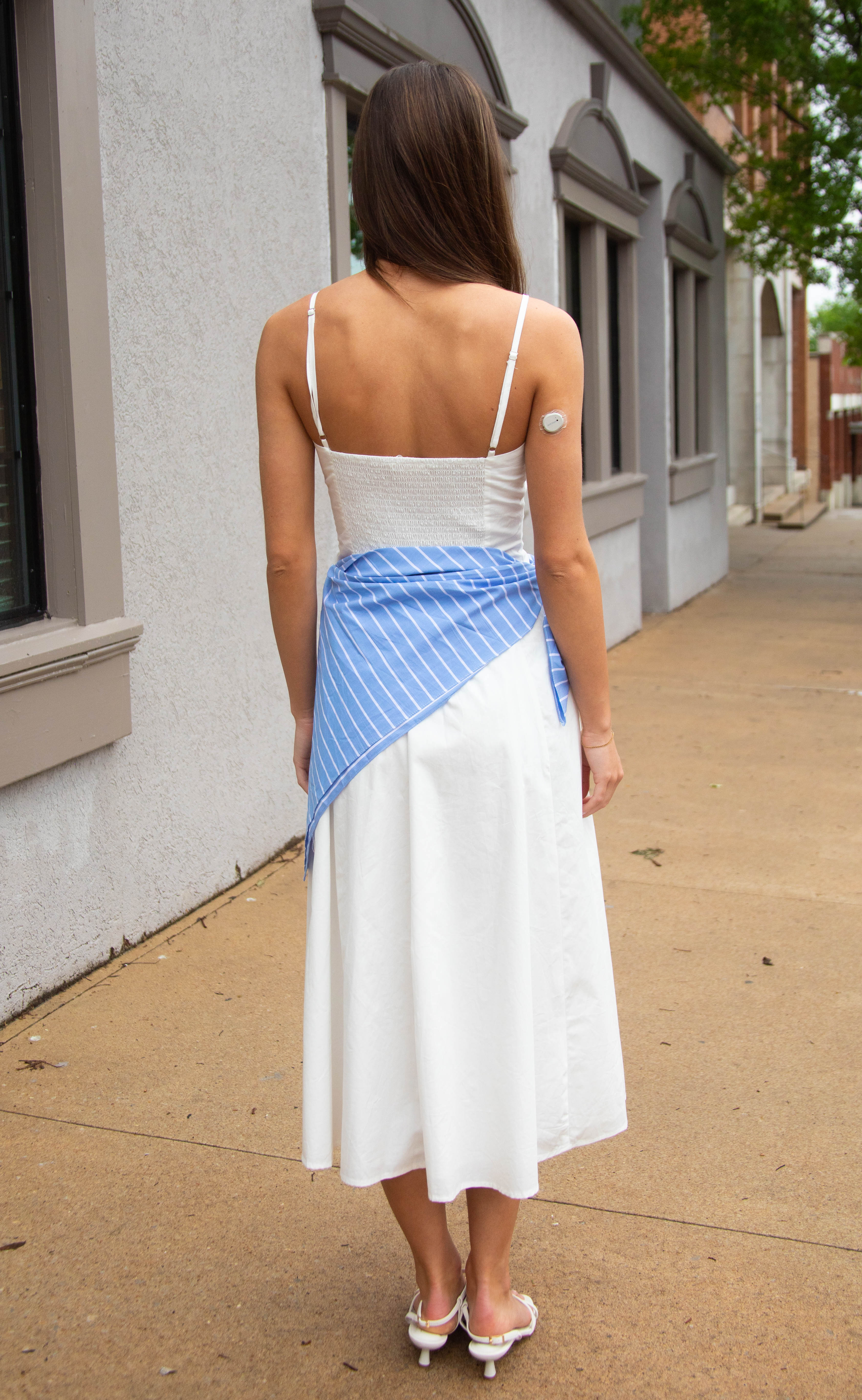 coastal charm stripe tie maxi dress - Image 3