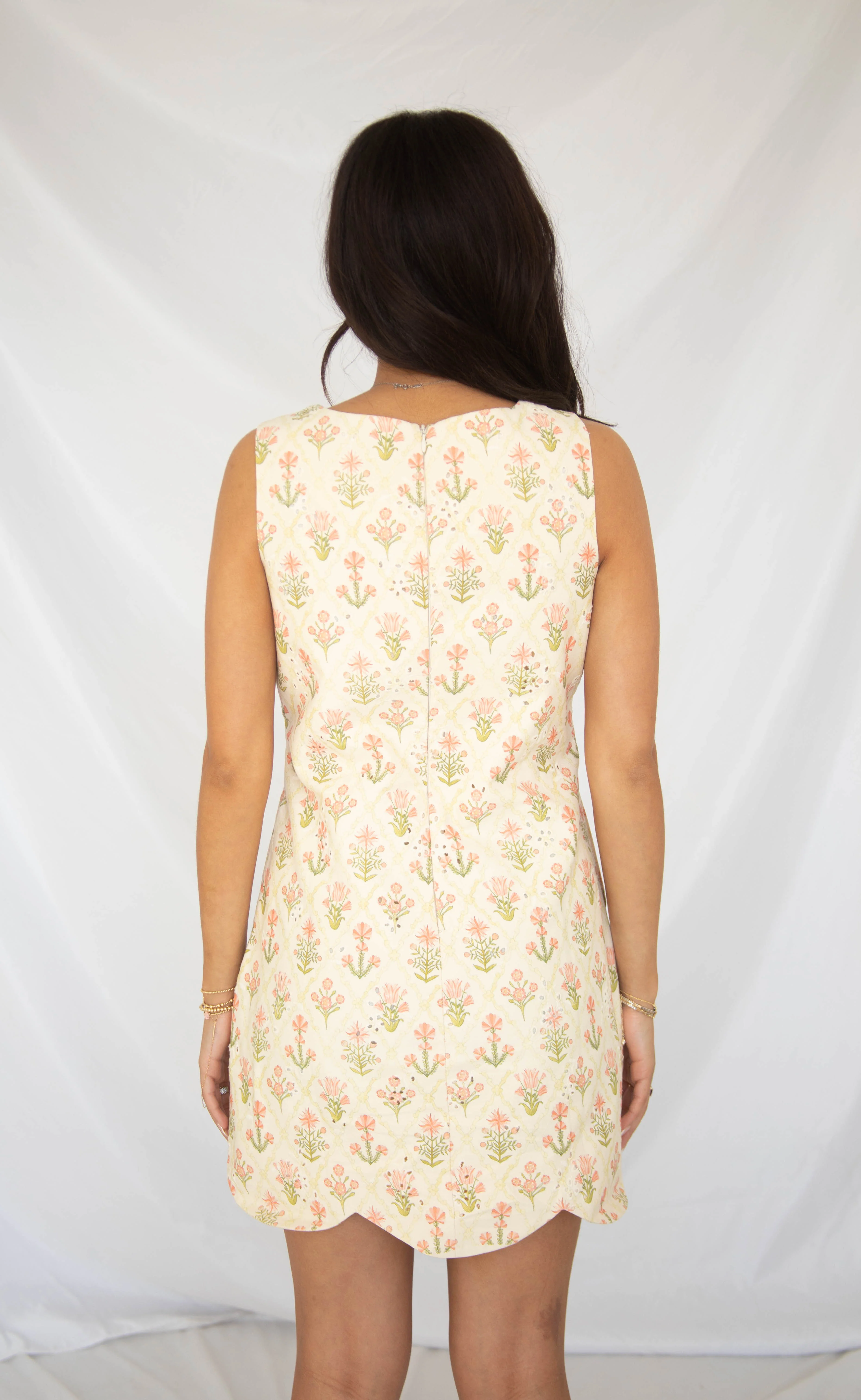 sweet pea eyelet scallop hem mini dress - Image 3