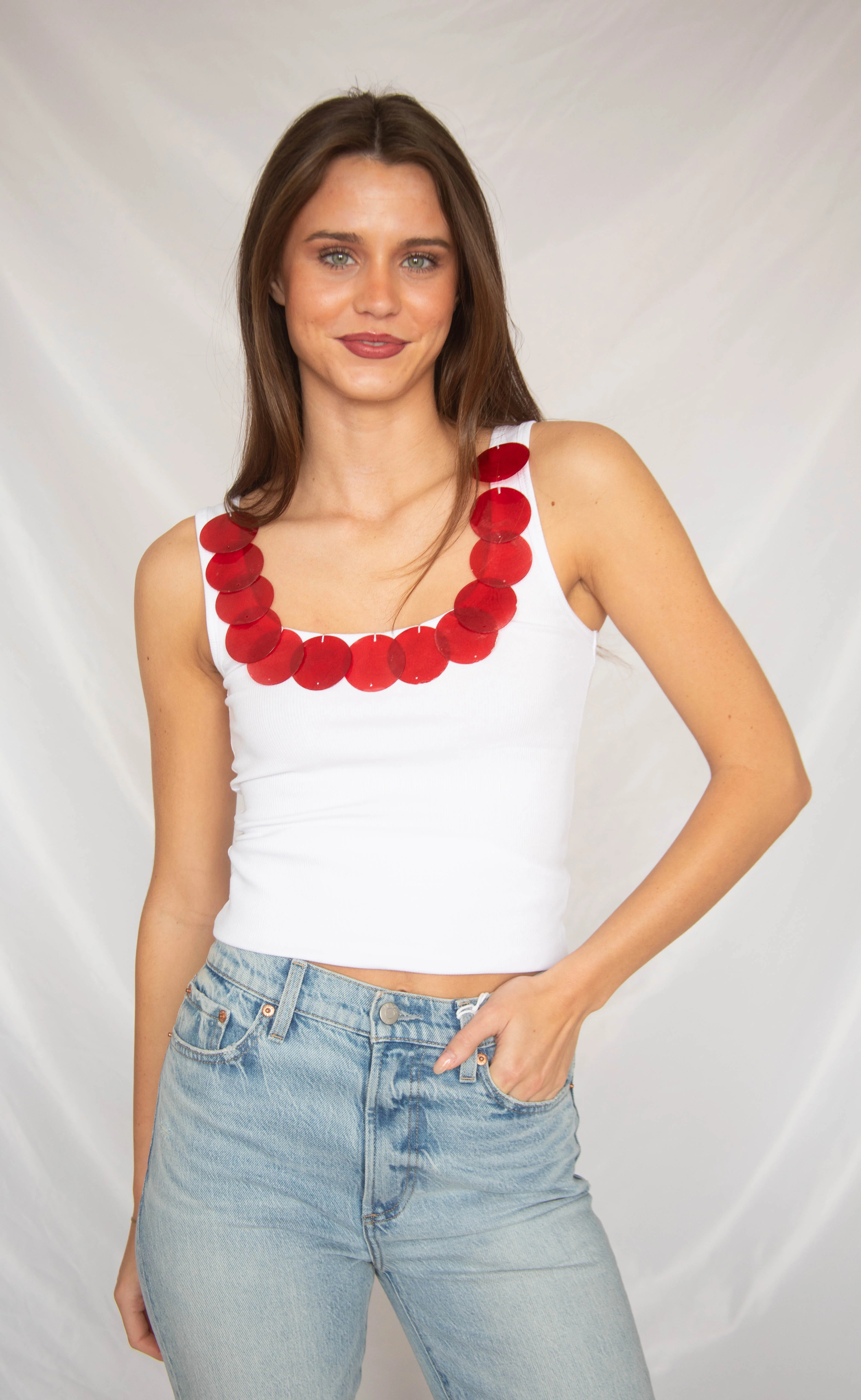 the caro tank - white