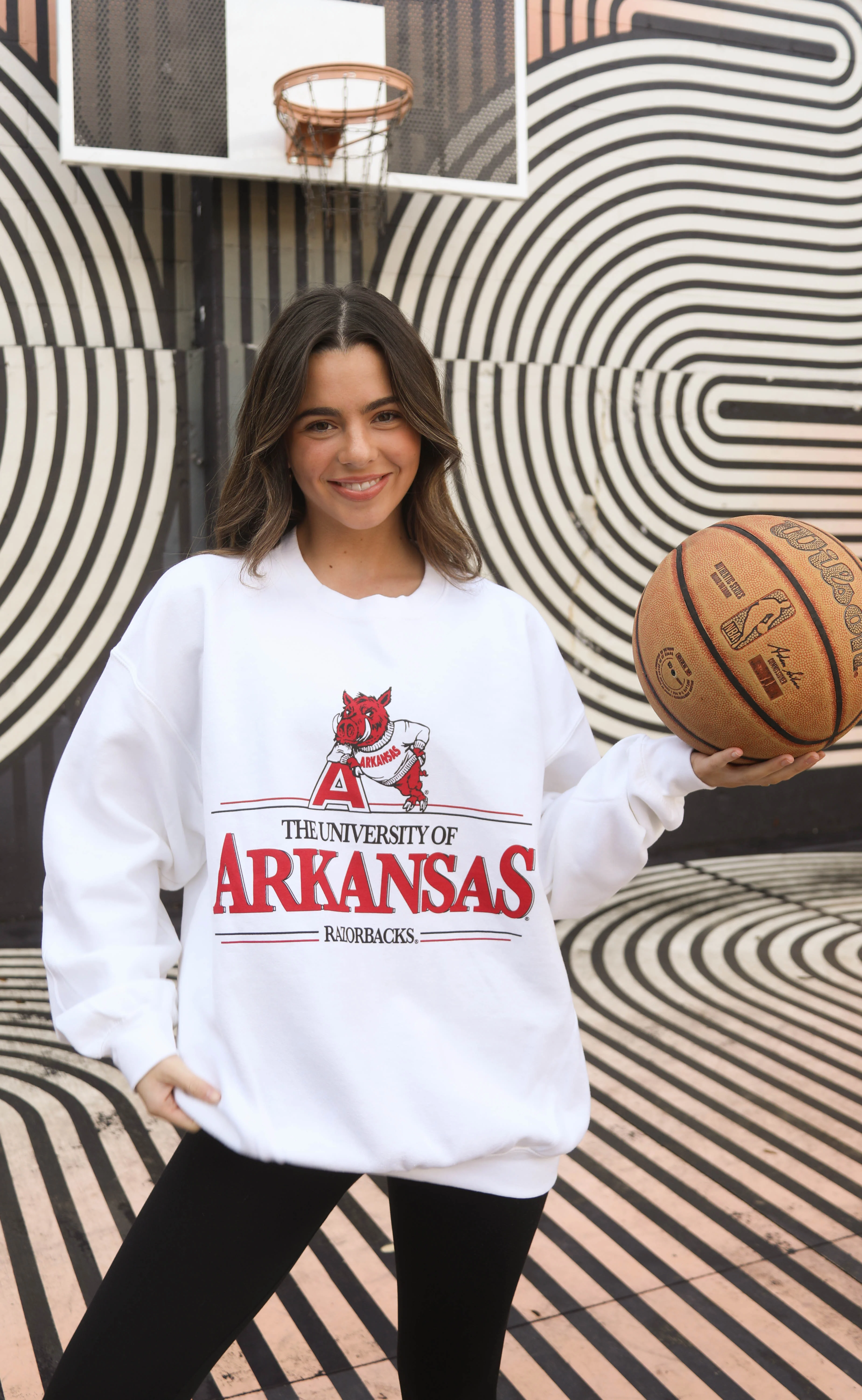 charlie southern: university of arkansas vault sweatshirt - white - Image 3