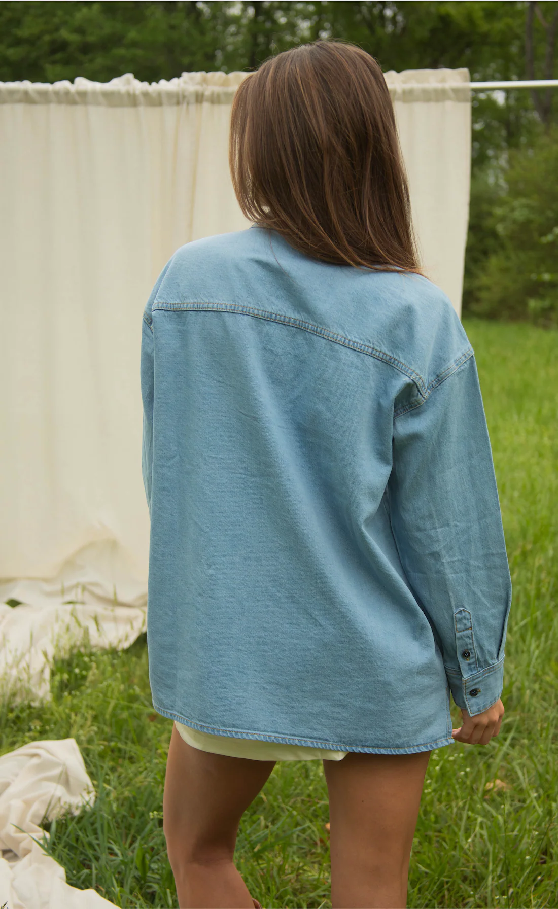 walk right in denim button up - Image 4