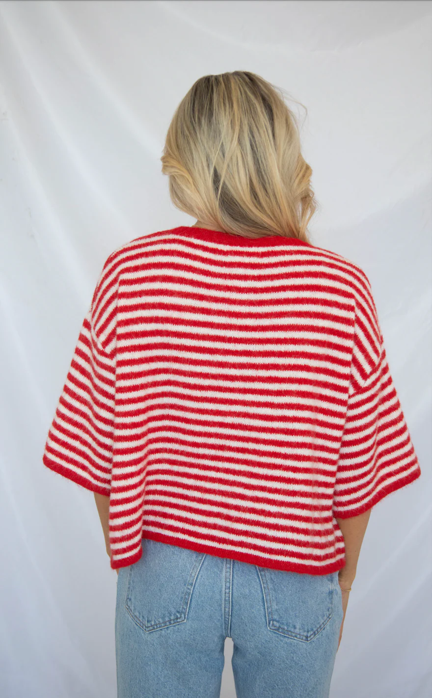 working on me striped cardigan - Image 3