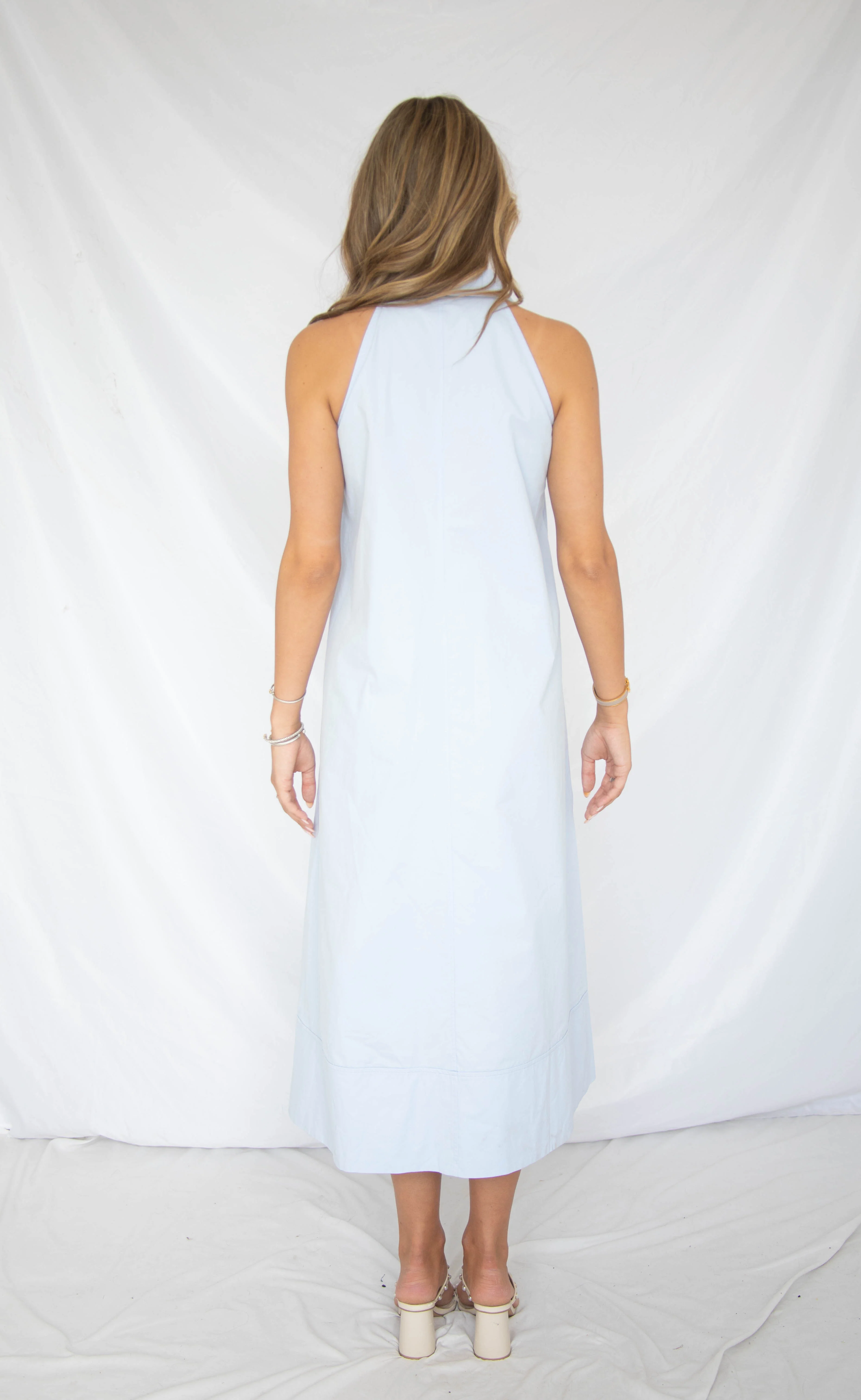 you're so classic collared maxi dress - blue - Image 3