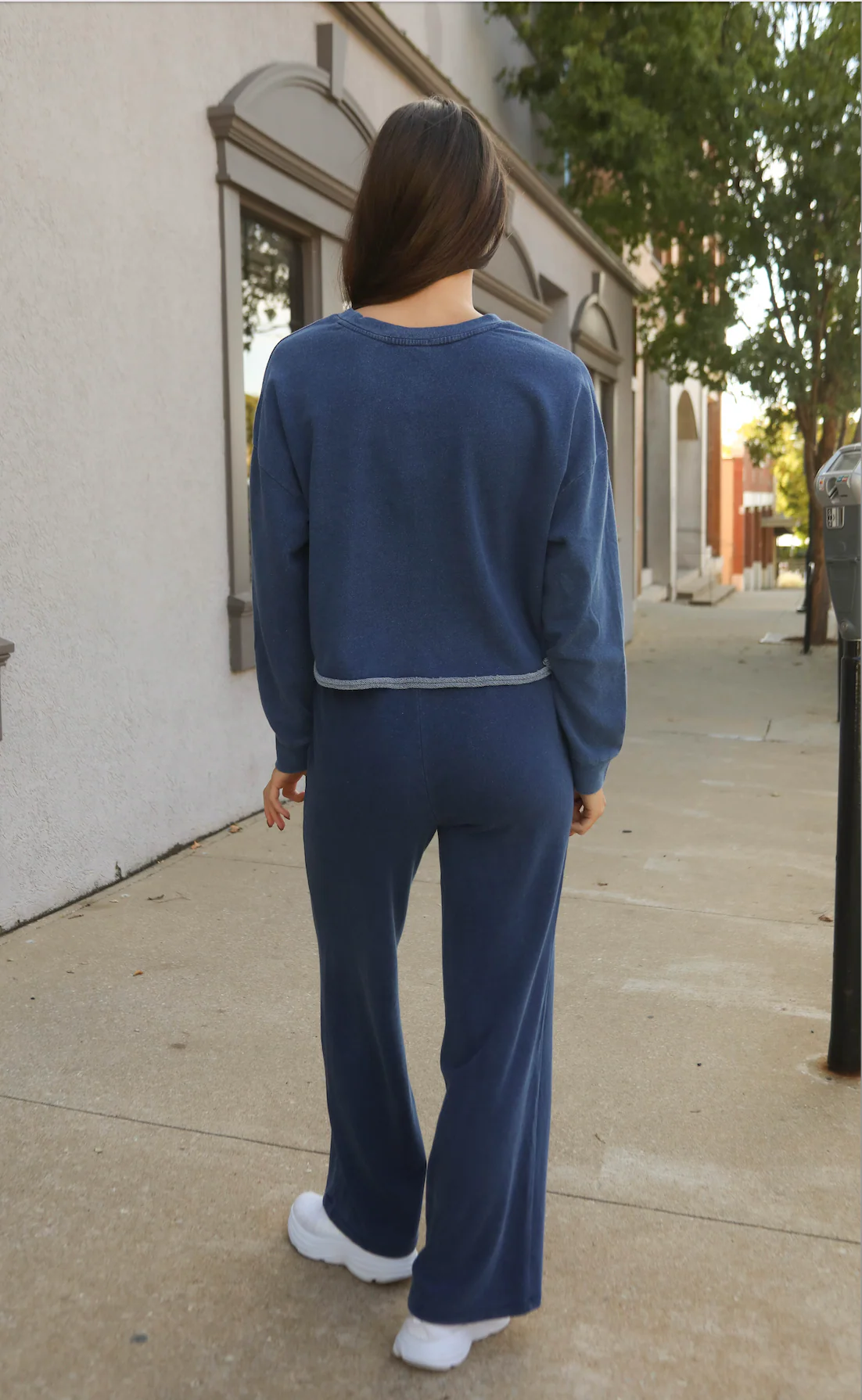 z supply: hunter knit denim pant - indigo - Image 3